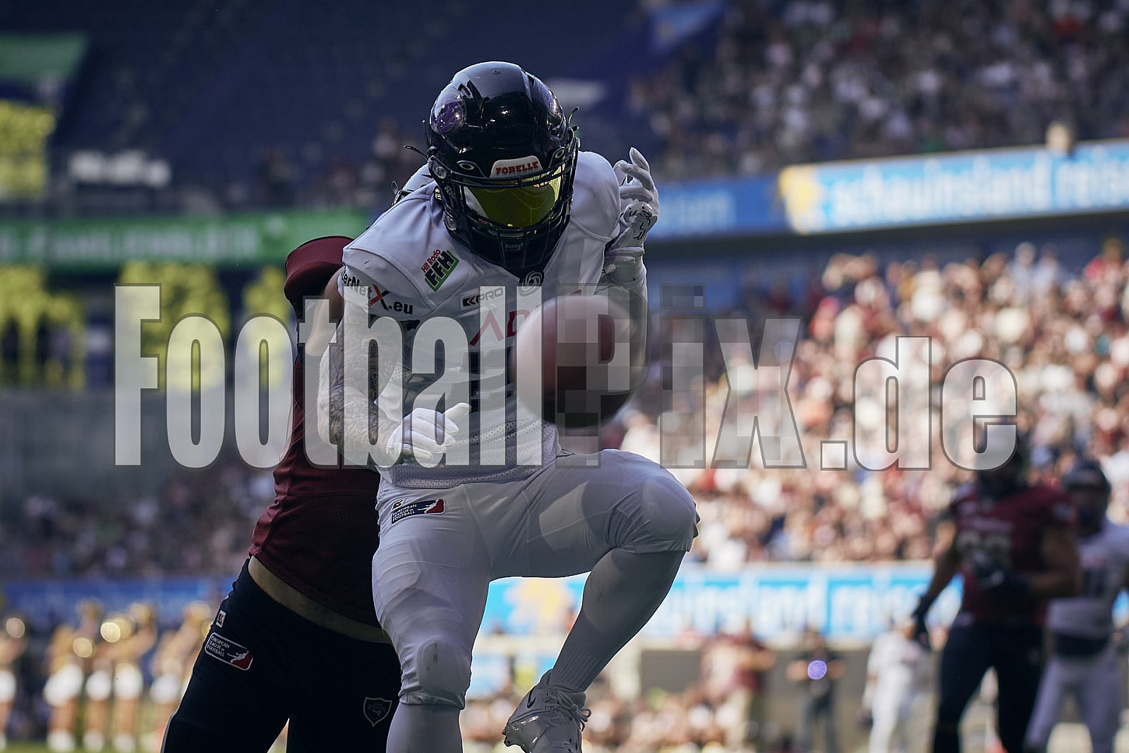 Die 1.Spielwoche der European League of Football (ELF) Season 2023 Rhein Fire vs. Frankfurt Galaxy  am 4.06.2023 im Stadion Schauinsland-Reisen-Arena, Margaretenstraße 5-7, 47055 Duisburg. Punkte Endstand 33 : 9. 
Bildnummer: 2023-06-04_0374 - ELF FrankfurtGalaxy@RheinFire