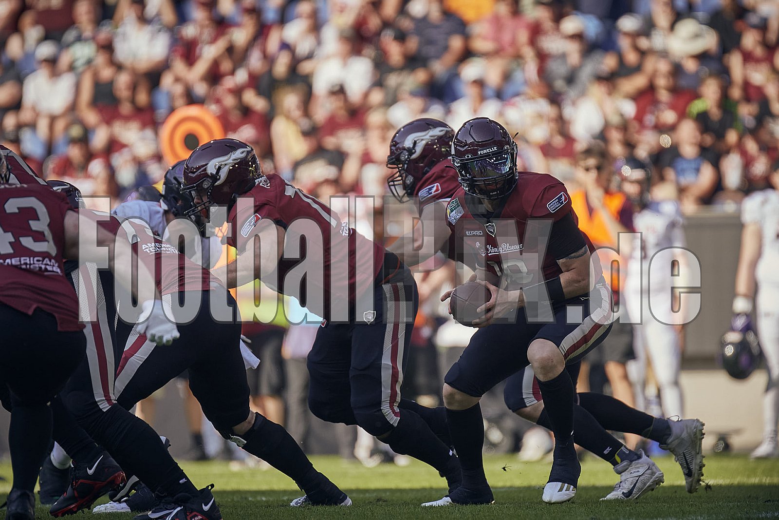 Die 1.Spielwoche der European League of Football (ELF) Season 2023 Rhein Fire vs. Frankfurt Galaxy  am 4.06.2023 im Stadion Schauinsland-Reisen-Arena, Margaretenstraße 5-7, 47055 Duisburg. Punkte Endstand 33 : 9. 
Bildnummer: 2023-06-04_0659 - ELF FrankfurtGalaxy@RheinFire