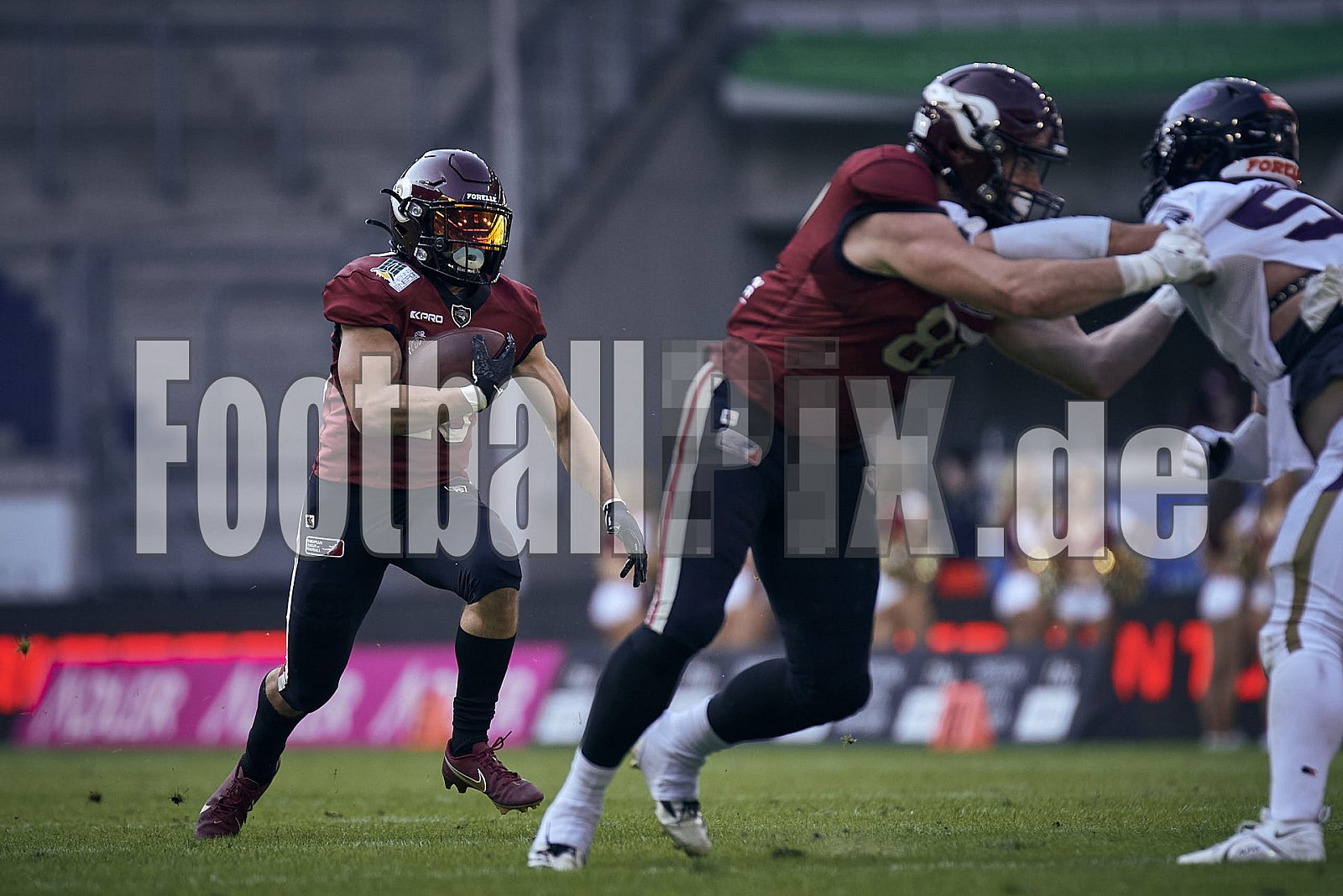 Die 1.Spielwoche der European League of Football (ELF) Season 2023 Rhein Fire vs. Frankfurt Galaxy  am 4.06.2023 im Stadion Schauinsland-Reisen-Arena, Margaretenstraße 5-7, 47055 Duisburg. Punkte Endstand 33 : 9. 
Bildnummer: 2023-06-04_0771 - ELF FrankfurtGalaxy@RheinFire