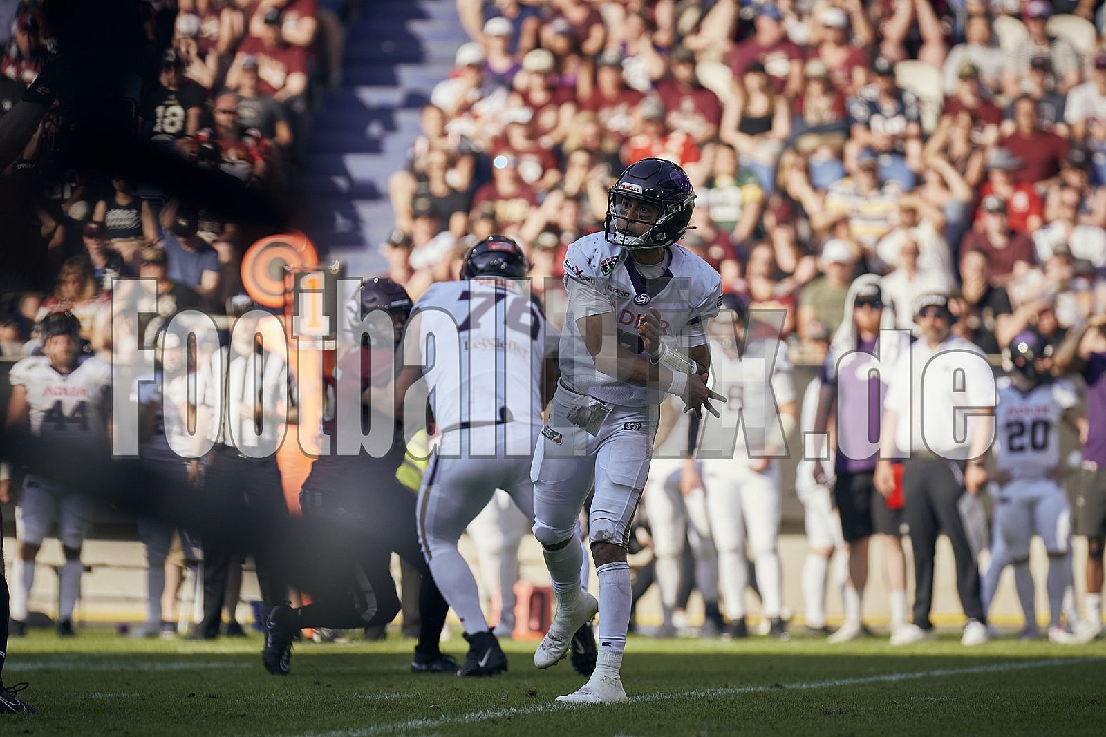 Die 1.Spielwoche der European League of Football (ELF) Season 2023 Rhein Fire vs. Frankfurt Galaxy  am 4.06.2023 im Stadion Schauinsland-Reisen-Arena, Margaretenstraße 5-7, 47055 Duisburg. Punkte Endstand 33 : 9. 
Bildnummer: 2023-06-04_0783 - ELF FrankfurtGalaxy@RheinFire