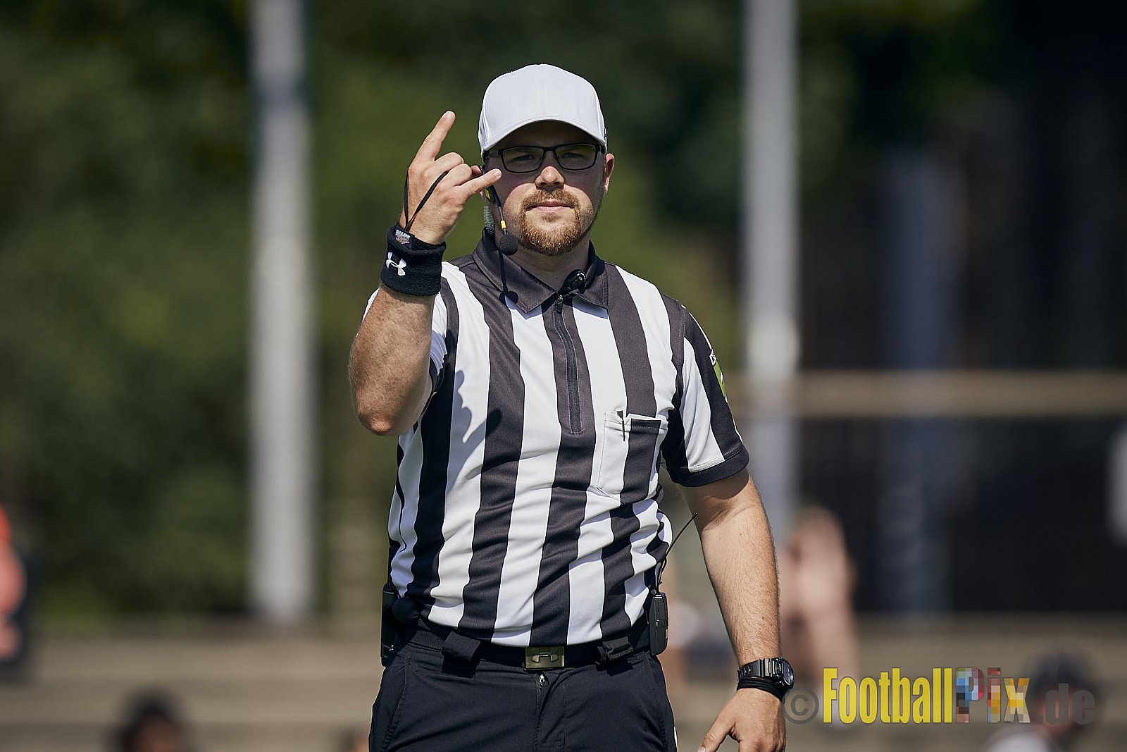 AFCV NRW Regionalliga Season 2023 Essen Assindia Cardinals vs. Troisdorf Jets am 25.06.2023 im Stadion Stadion am Hallo, Hallostraße 50, 45141 Essen. Punkte Endstand 20 : 35. 
Bildnummer: 2023-06-25_0495 - EssenAssindiaCardinalsVsTroisdorfJets
