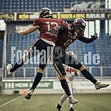 Die 5.Spielwoche der European League of Football (ELF) Season 2023 Rhein Fire vs Helvetic Guards am 1.07.2023 im Stadion Schauinsland-Reisen-Arena, Margaretenstra&szlig;e 5-7, 47055 Duisburg. Punkte Endstand 51 : 0. Bildnummer: 2023-07-01_0414 - ELF HelveticGuards@RheinFire