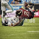 Die 6.Spielwoche der European League of Football (ELF) Season 2023 Rhein Fire vs. Munich Ravens am 09.07.2023 im Stadion Schauinsland-Reisen-Arena, Margaretenstra&szlig;e 5-7, 47055 Duisburg. Punkte Endstand 39 : 25. Bildnummer: 2023-07-09_0741 - ELF MunichRavens@RheinFire