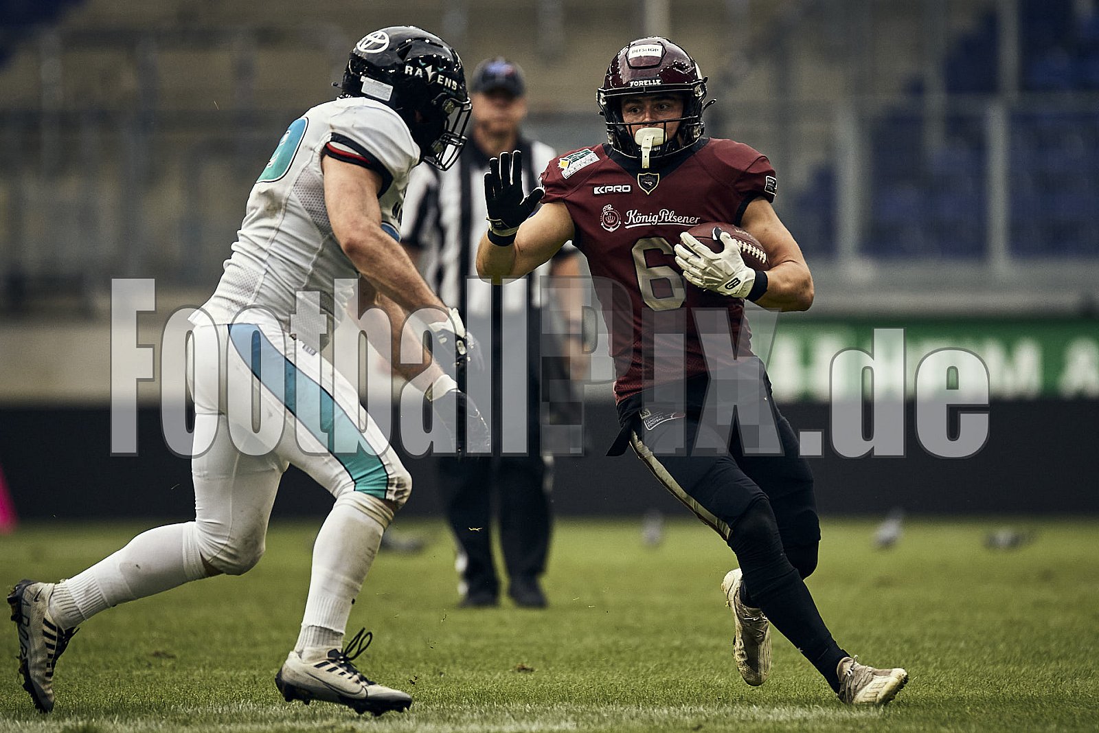 Die 6.Spielwoche der European League of Football (ELF) Season 2023 Rhein Fire vs. Munich Ravens am 09.07.2023 im Stadion Schauinsland-Reisen-Arena, Margaretenstraße 5-7, 47055 Duisburg. Punkte Endstand 39 : 25. 
Bildnummer: 2023-07-09_1059 - ELF MunichRavens@RheinFire