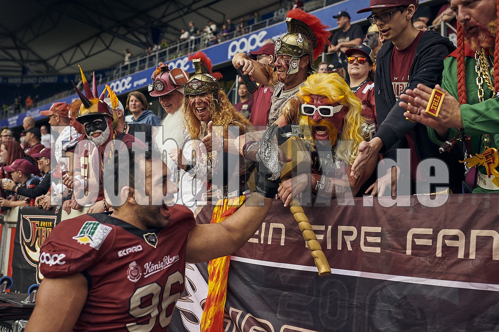 Die 8. Spielwoche der European League of Football (ELF) Season 2023 Rhein Fire vs. Cologne Centurions am 23.07.2023 im Stadion Schauinsland-Reisen-Arena, Margaretenstraße 5-7, 47055 Duisburg. Punkte Endstand 62 : 03. 
Bildnummer: 2023-07-23_0792 - ELF CologneCenturions@RheinFire
