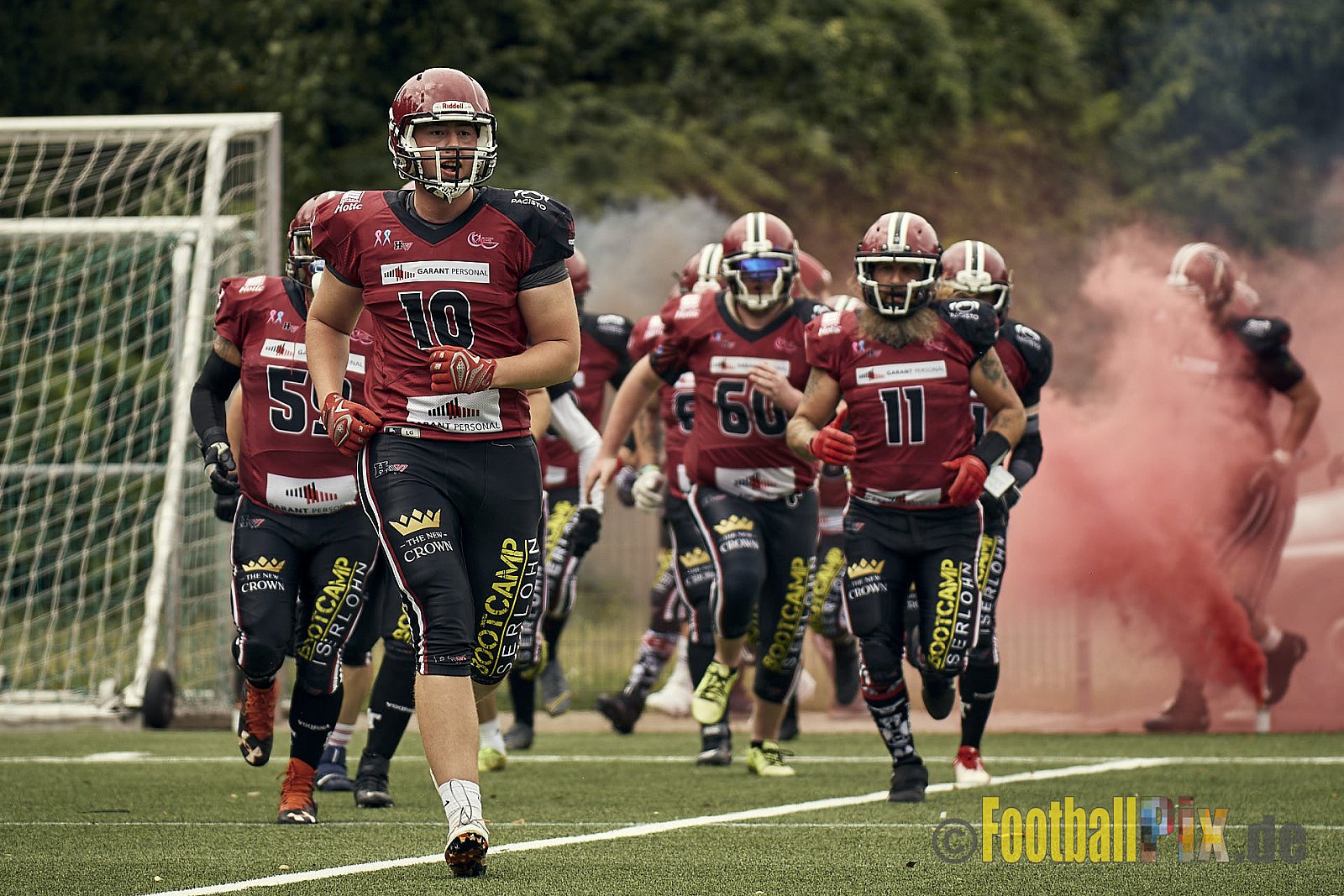 AFCV Landesliga NRW Season 2023 Iserlohn Titans vs. Lüdenscheid Lightnings am 5.08.2023 im Stadion inceptum-Stadion am Seilersee, Seeuferstraße 26, 58636 Iserlohn. Punkte Endstand 18 : 28. 
Bildnummer: 2023-08-05_0002 - IserlohnTitansVsLuedenscheidLightnings