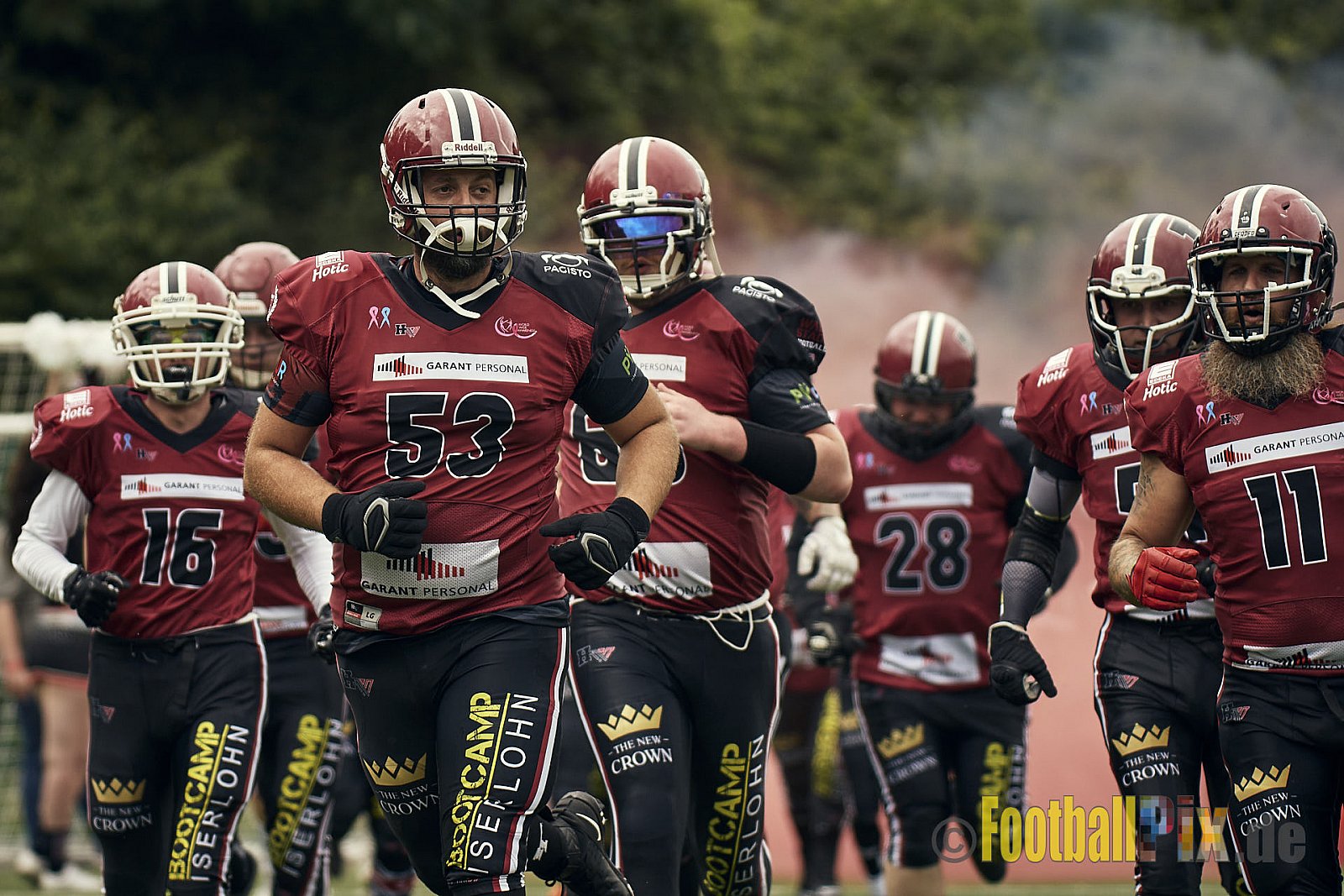 AFCV Landesliga NRW Season 2023 Iserlohn Titans vs. Lüdenscheid Lightnings am 5.08.2023 im Stadion inceptum-Stadion am Seilersee, Seeuferstraße 26, 58636 Iserlohn. Punkte Endstand 18 : 28. 
Bildnummer: 2023-08-05_0004 - IserlohnTitansVsLuedenscheidLightnings