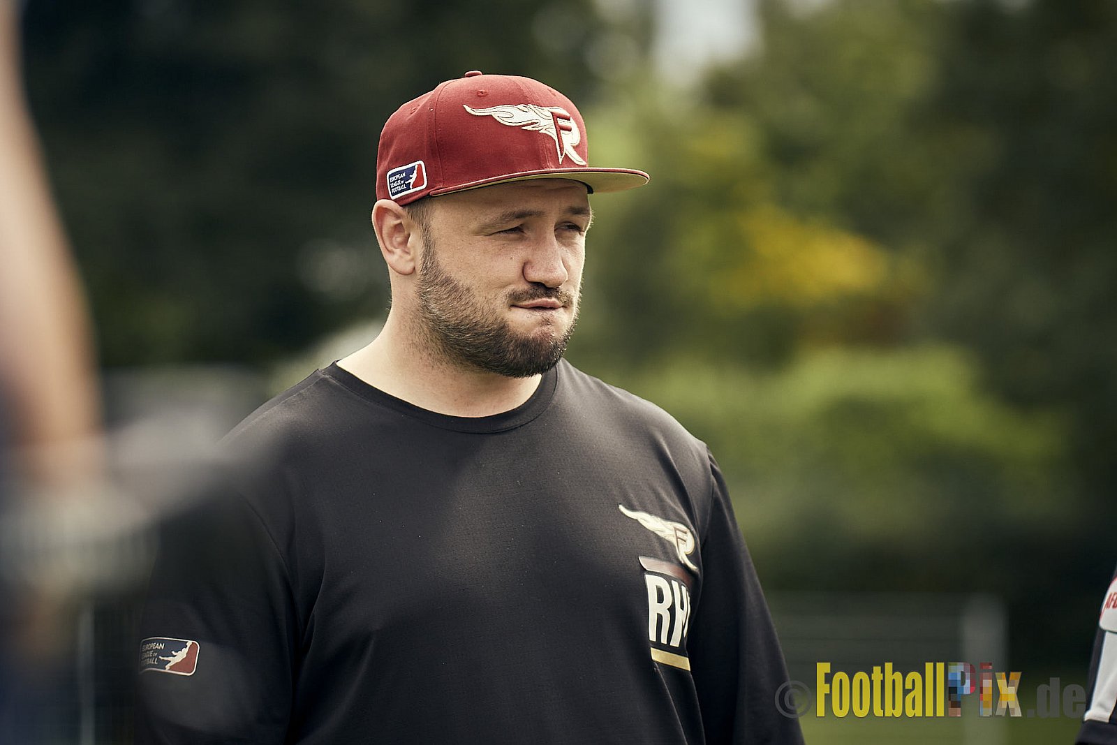 AFCV Landesliga NRW Season 2023 Iserlohn Titans vs. Lüdenscheid Lightnings am 5.08.2023 im Stadion inceptum-Stadion am Seilersee, Seeuferstraße 26, 58636 Iserlohn. Punkte Endstand 18 : 28. 
Bildnummer: 2023-08-05_0023 - IserlohnTitansVsLuedenscheidLightnings