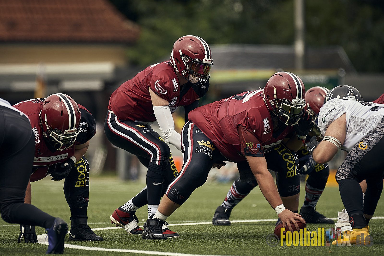 AFCV Landesliga NRW Season 2023 Iserlohn Titans vs. Lüdenscheid Lightnings am 5.08.2023 im Stadion inceptum-Stadion am Seilersee, Seeuferstraße 26, 58636 Iserlohn. Punkte Endstand 18 : 28. 
Bildnummer: 2023-08-05_0054 - IserlohnTitansVsLuedenscheidLightnings