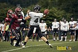 AFCV Landesliga NRW Season 2023 Iserlohn Titans vs. Lüdenscheid Lightnings am 5.08.2023 im Stadion inceptum-Stadion am Seilersee, Seeuferstraße 26, 58636 Iserlohn. Punkte Endstand 18 : 28. 
Bildnummer: 2023-08-05_0080 - IserlohnTitansVsLuedenscheidLightnings