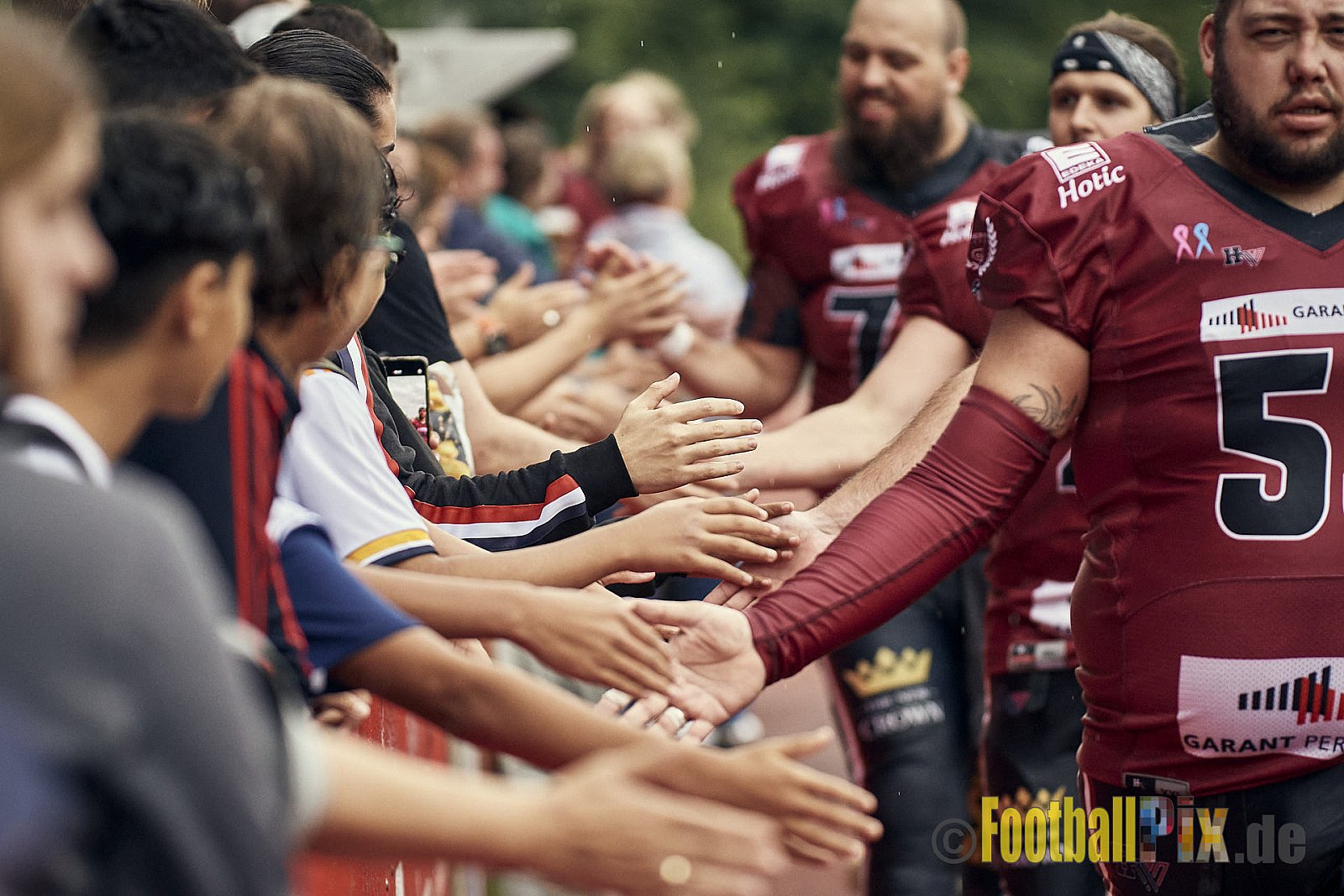 AFCV Landesliga NRW Season 2023 Iserlohn Titans vs. Lüdenscheid Lightnings am 5.08.2023 im Stadion inceptum-Stadion am Seilersee, Seeuferstraße 26, 58636 Iserlohn. Punkte Endstand 18 : 28. 
Bildnummer: 2023-08-05_0413 - IserlohnTitansVsLuedenscheidLightnings