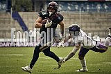 Das Halbfinale der European League of Football (ELF) Season 2023 Rhein Fire vs. Frankfurt Galaxy am 17.09.2023 im Stadion Schauinsland-Reisen-Arena, Margaretenstra&szlig;e 5-7, 47055 Duisburg. Punkte Endstand 42 : 23. Bildnummer: 2023-09-17_1496 - FrankfurtGalaxy@RheinFire