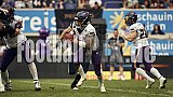 Das Halbfinale der European League of Football (ELF) Season 2023 Rhein Fire vs. Frankfurt Galaxy am 17.09.2023 im Stadion Schauinsland-Reisen-Arena, Margaretenstra&szlig;e 5-7, 47055 Duisburg. Punkte Endstand 42 : 23. Bildnummer: 2023-09-17_1570 - FrankfurtGalaxy@RheinFire