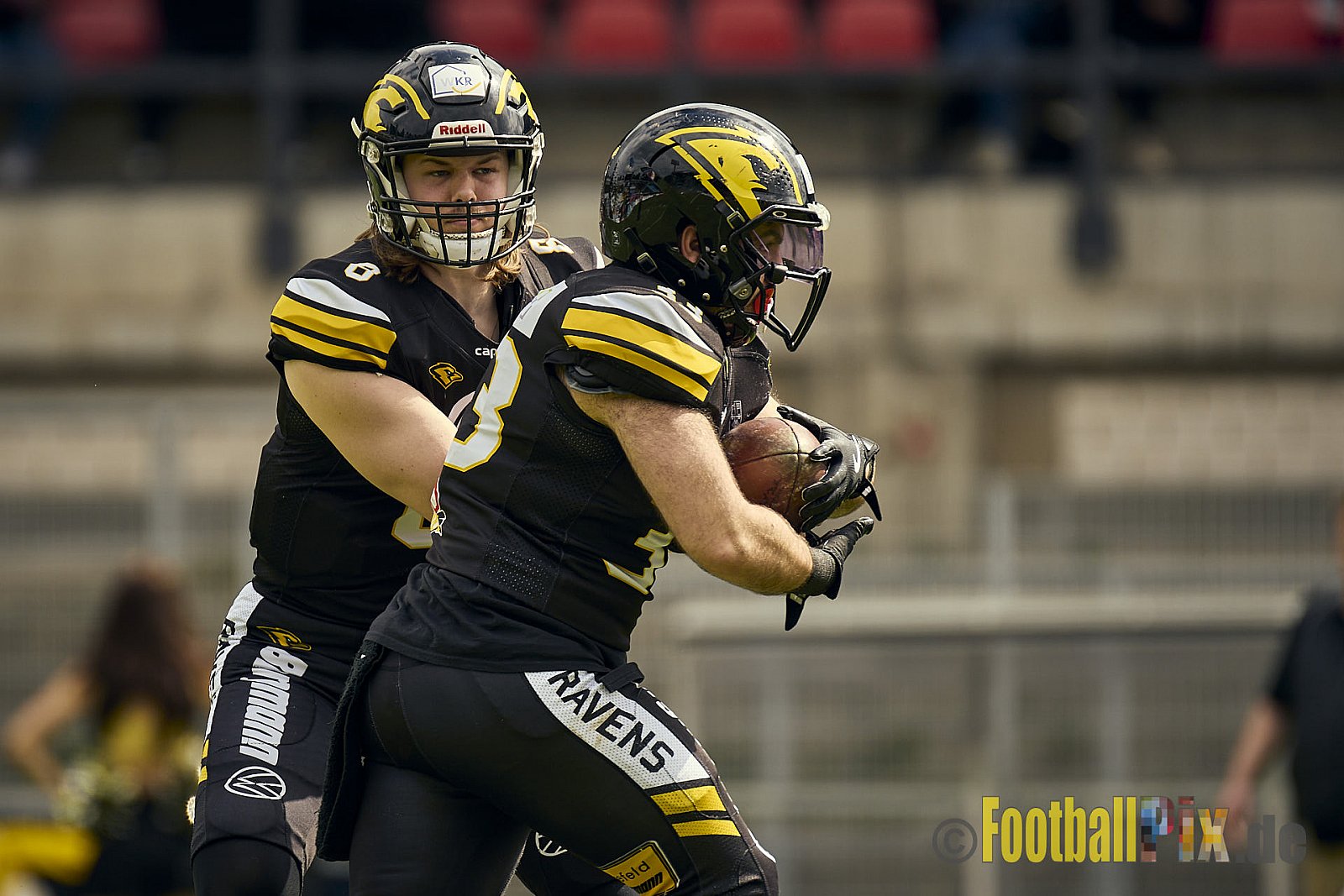 AFCV Regionalliga Season 2024 Krefeld Ravens vs. Troisdorf Jets am 05.05.2024 im Stadion Grotenburg, Tiergartenstraße 165, 47800 Krefeld, Punkte Endstand 46 : 14.
[Bildnummer: 2024-05-05_0276] - KrefeldRavensVsTroisdorfJets