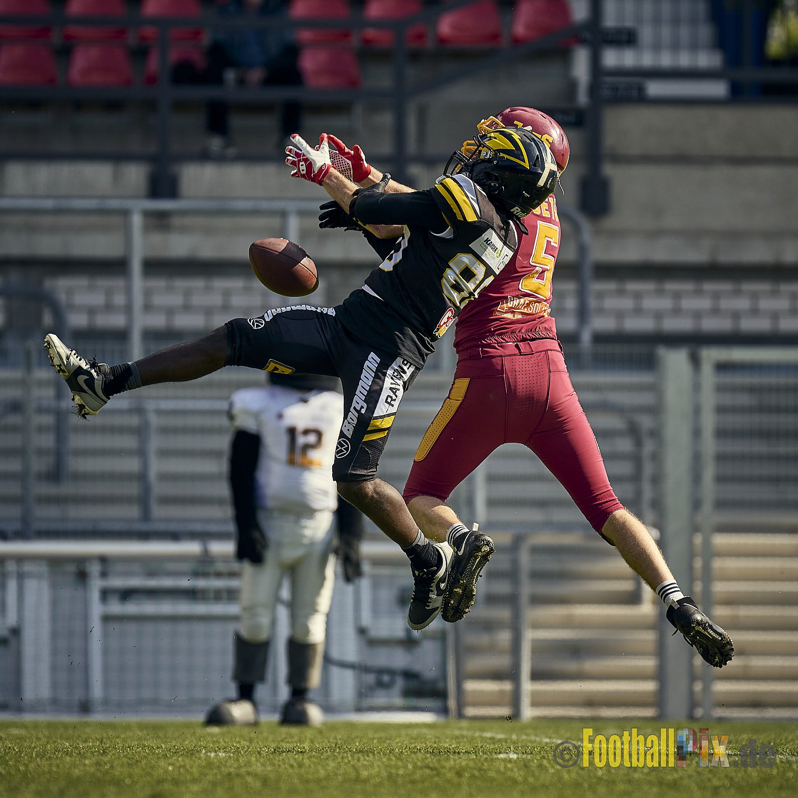 AFCV Regionalliga Season 2024 Krefeld Ravens vs. Troisdorf Jets am 05.05.2024 im Stadion Grotenburg, Tiergartenstraße 165, 47800 Krefeld, Punkte Endstand 46 : 14.
[Bildnummer: 2024-05-05_0590] - KrefeldRavensVsTroisdorfJets