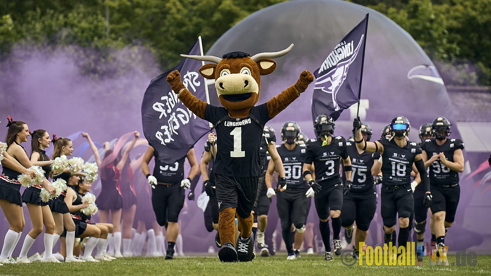 GFL2 Season 2024 Langenfeld Longhorns vs. Düsseldorf Panther am 25.05.2024 im Jahnstadion Langenfeld, Jahnstraße 4, 40764 Langenfeld (Rheinland). Punkte Endstand 16 : 07.
[Bildnummer: 2024-05-25_0009] - LangenfeldLonghornsVsDdorfPanther