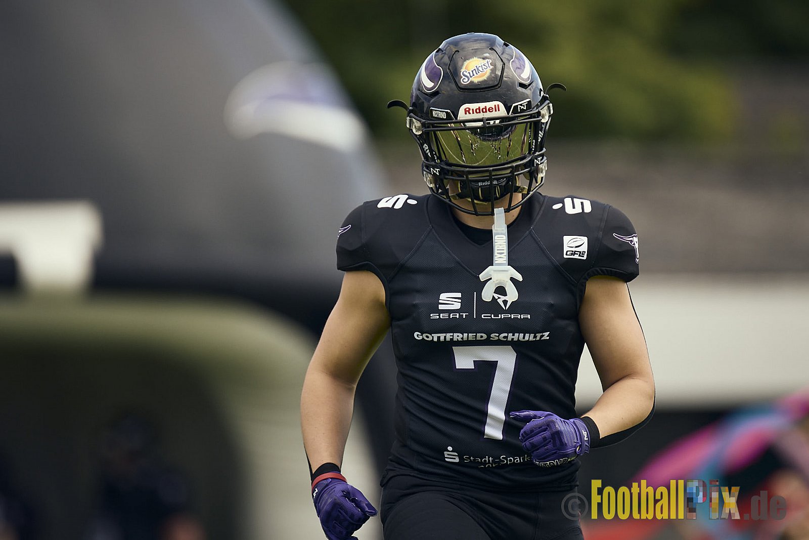 GFL2 Season 2024 Langenfeld Longhorns vs. Düsseldorf Panther am 25.05.2024 im Jahnstadion Langenfeld, Jahnstraße 4, 40764 Langenfeld (Rheinland). Punkte Endstand 16 : 07.
[Bildnummer: 2024-05-25_0035] - LangenfeldLonghornsVsDdorfPanther