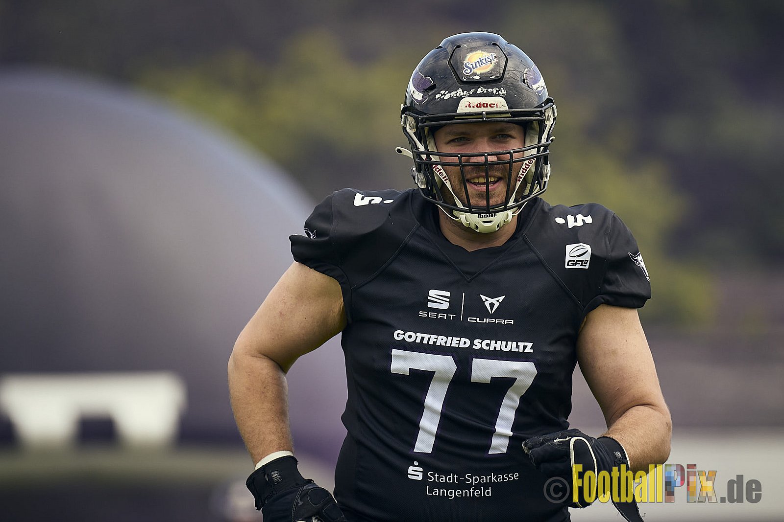 GFL2 Season 2024 Langenfeld Longhorns vs. Düsseldorf Panther am 25.05.2024 im Jahnstadion Langenfeld, Jahnstraße 4, 40764 Langenfeld (Rheinland). Punkte Endstand 16 : 07.
[Bildnummer: 2024-05-25_0040] - LangenfeldLonghornsVsDdorfPanther