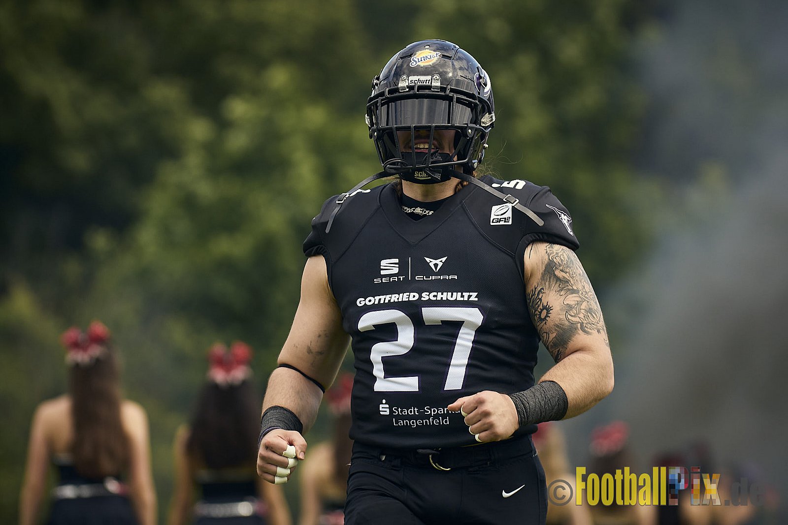 GFL2 Season 2024 Langenfeld Longhorns vs. Düsseldorf Panther am 25.05.2024 im Jahnstadion Langenfeld, Jahnstraße 4, 40764 Langenfeld (Rheinland). Punkte Endstand 16 : 07.
[Bildnummer: 2024-05-25_0066] - LangenfeldLonghornsVsDdorfPanther