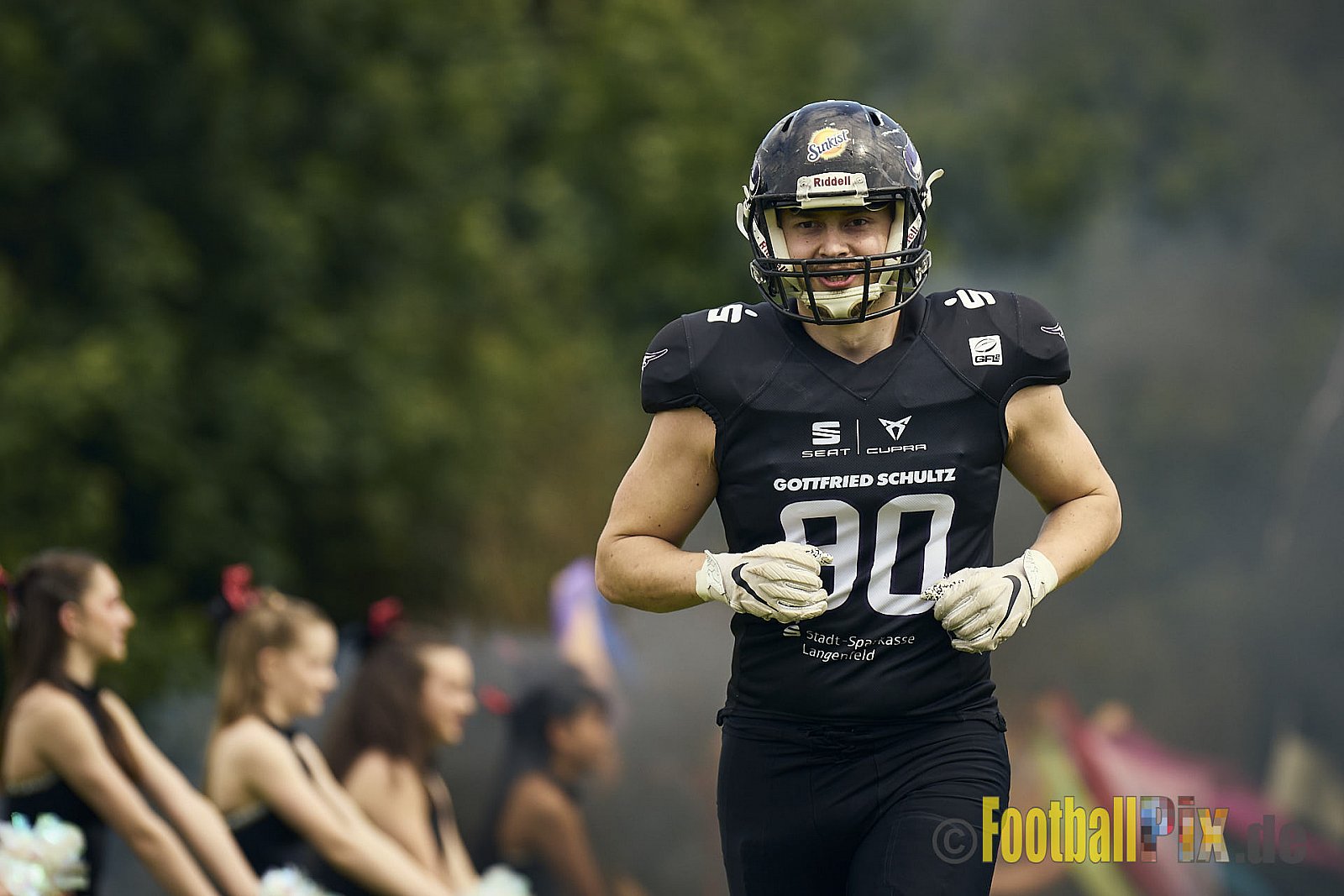 GFL2 Season 2024 Langenfeld Longhorns vs. Düsseldorf Panther am 25.05.2024 im Jahnstadion Langenfeld, Jahnstraße 4, 40764 Langenfeld (Rheinland). Punkte Endstand 16 : 07.
[Bildnummer: 2024-05-25_0070] - LangenfeldLonghornsVsDdorfPanther
