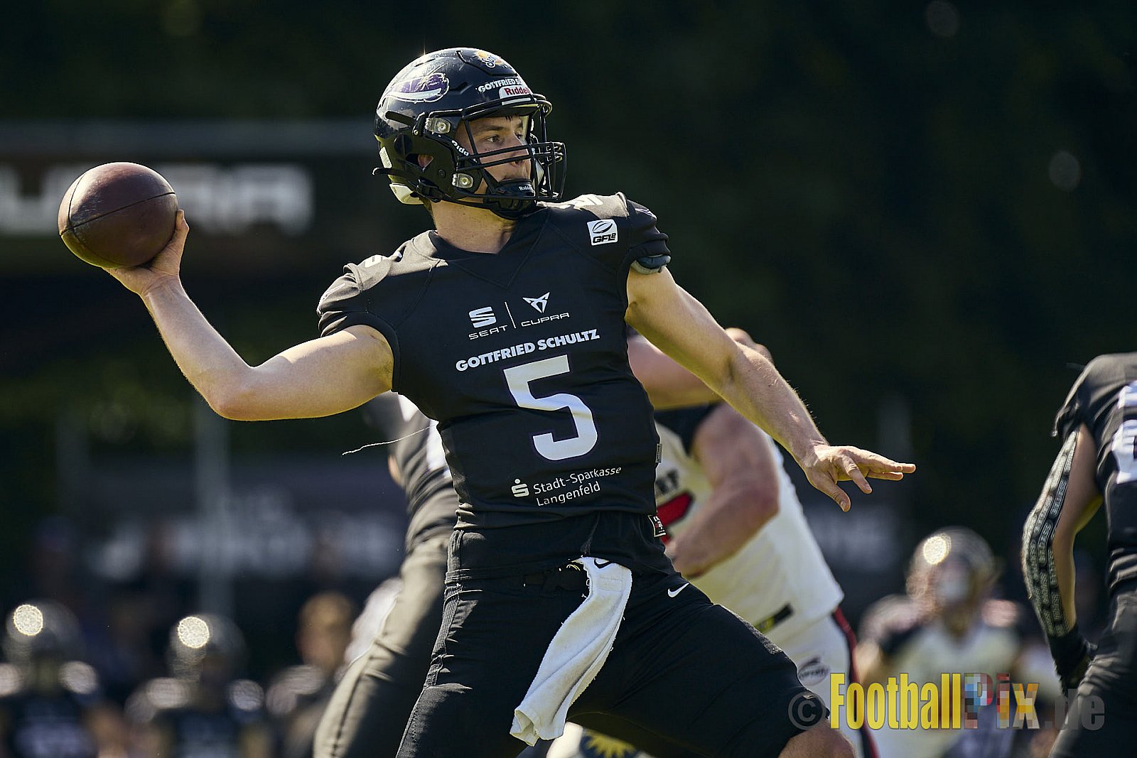 GFL2 Season 2024 Langenfeld Longhorns vs. Düsseldorf Panther am 25.05.2024 im Jahnstadion Langenfeld, Jahnstraße 4, 40764 Langenfeld (Rheinland). Punkte Endstand 16 : 07.
[Bildnummer: 2024-05-25_0208] - LangenfeldLonghornsVsDdorfPanther