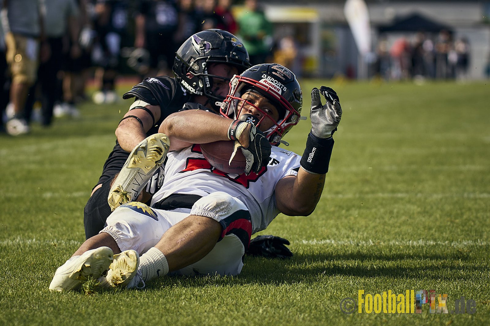 GFL2 Season 2024 Langenfeld Longhorns vs. Düsseldorf Panther am 25.05.2024 im Jahnstadion Langenfeld, Jahnstraße 4, 40764 Langenfeld (Rheinland). Punkte Endstand 16 : 07.
[Bildnummer: 2024-05-25_0294] - LangenfeldLonghornsVsDdorfPanther