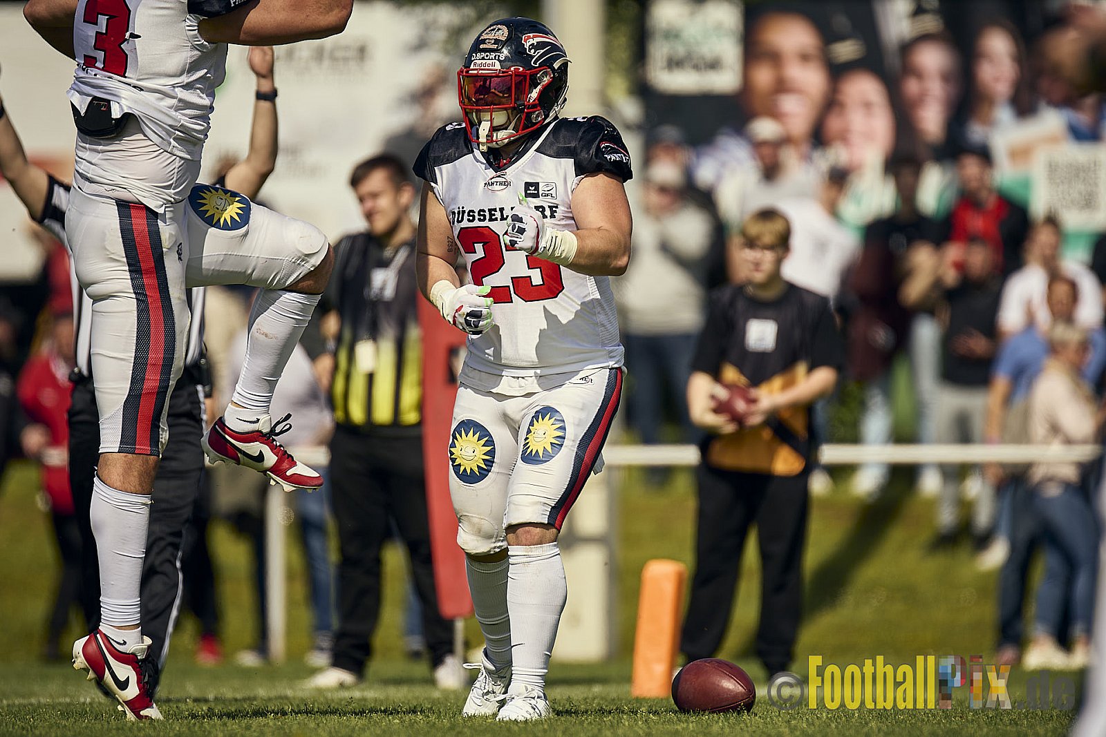 GFL2 Season 2024 Langenfeld Longhorns vs. Düsseldorf Panther am 25.05.2024 im Jahnstadion Langenfeld, Jahnstraße 4, 40764 Langenfeld (Rheinland). Punkte Endstand 16 : 07.
[Bildnummer: 2024-05-25_0318] - LangenfeldLonghornsVsDdorfPanther