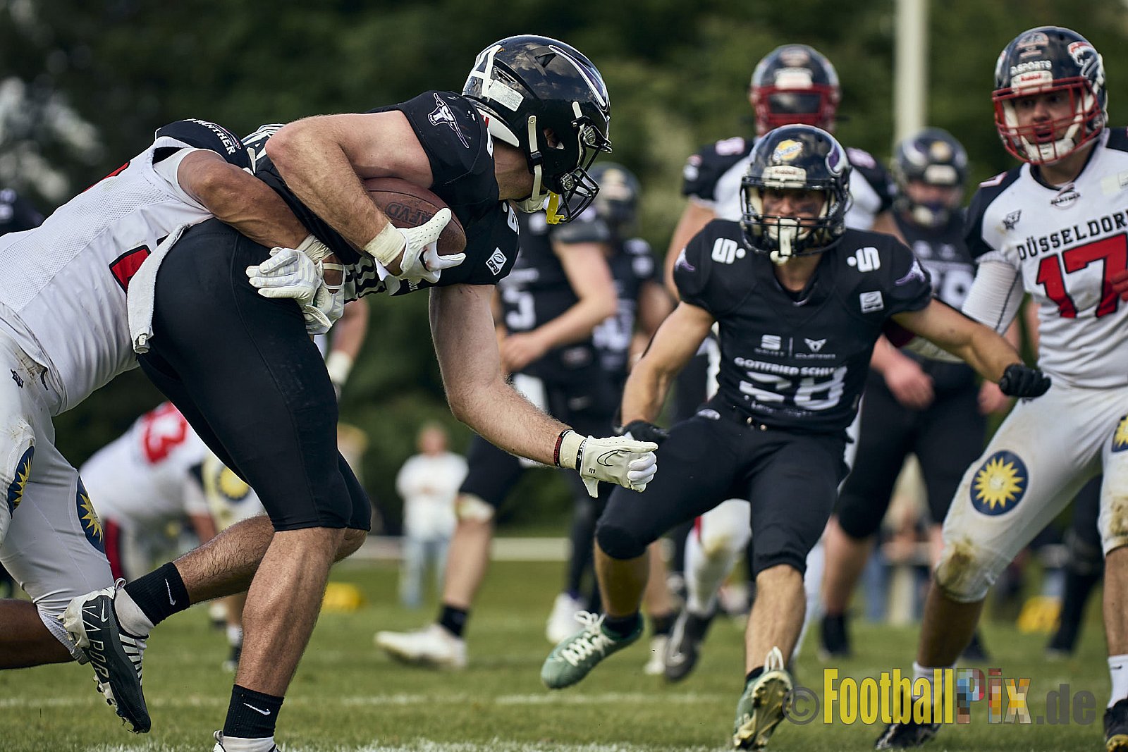 GFL2 Season 2024 Langenfeld Longhorns vs. Düsseldorf Panther am 25.05.2024 im Jahnstadion Langenfeld, Jahnstraße 4, 40764 Langenfeld (Rheinland). Punkte Endstand 16 : 07.
[Bildnummer: 2024-05-25_0468] - LangenfeldLonghornsVsDdorfPanther