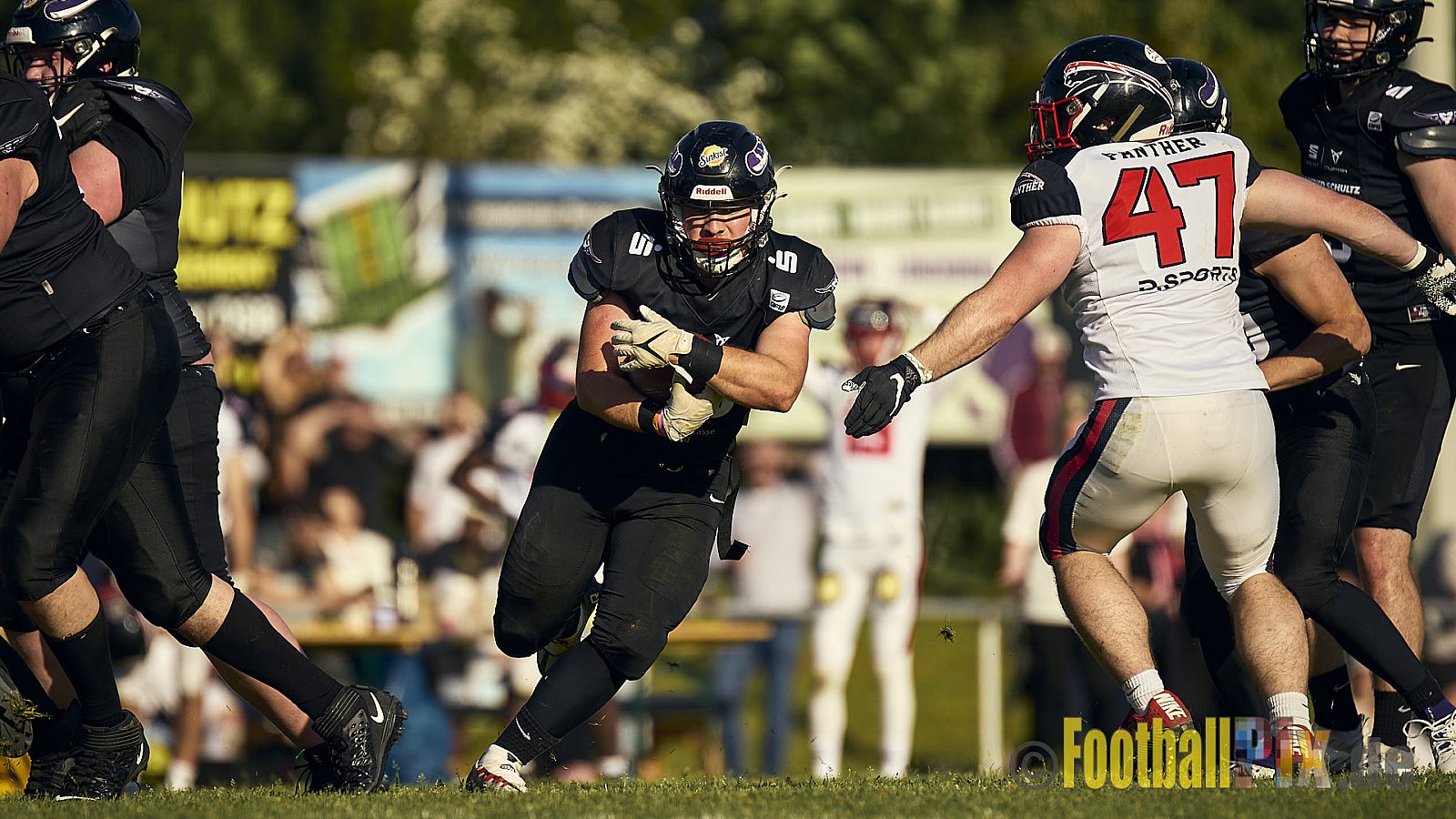 GFL2 Season 2024 Langenfeld Longhorns vs. Düsseldorf Panther am 25.05.2024 im Jahnstadion Langenfeld, Jahnstraße 4, 40764 Langenfeld (Rheinland). Punkte Endstand 16 : 07.
[Bildnummer: 2024-05-25_0630] - LangenfeldLonghornsVsDdorfPanther