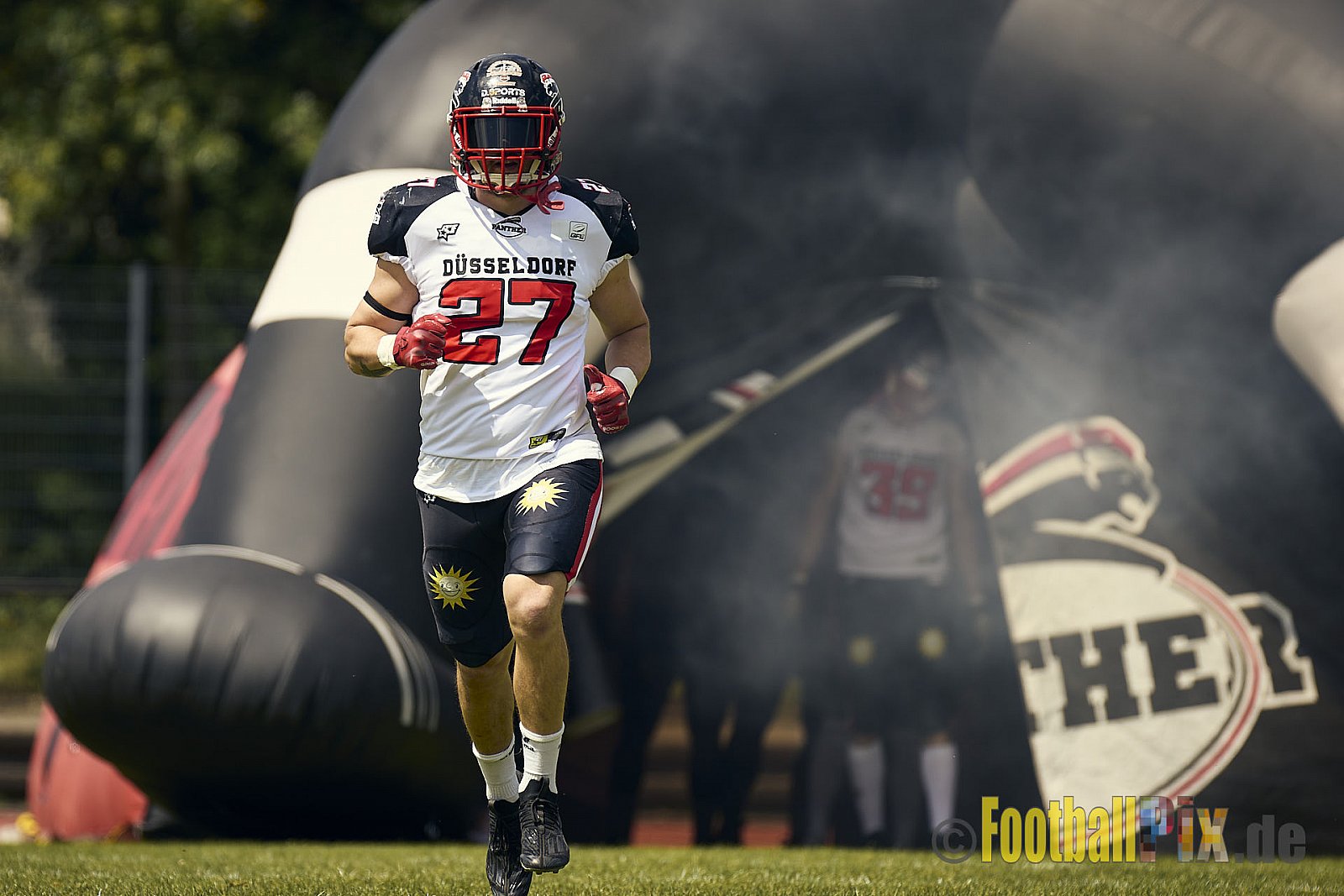 GFL2 Season 2024 Düsseldorf Panther vs. Bielefeld Bulldogs am 09.06.2024 im Bezirks Sportanlage Benrath, Nürnberger Straße, Benrath, Stadtbezirk 9, Dusseldorf, North Rhine – Westphalia, 40599, Germany. Punkte Endstand 30 : 0. - DPantherVsBielefeldBulldogs
