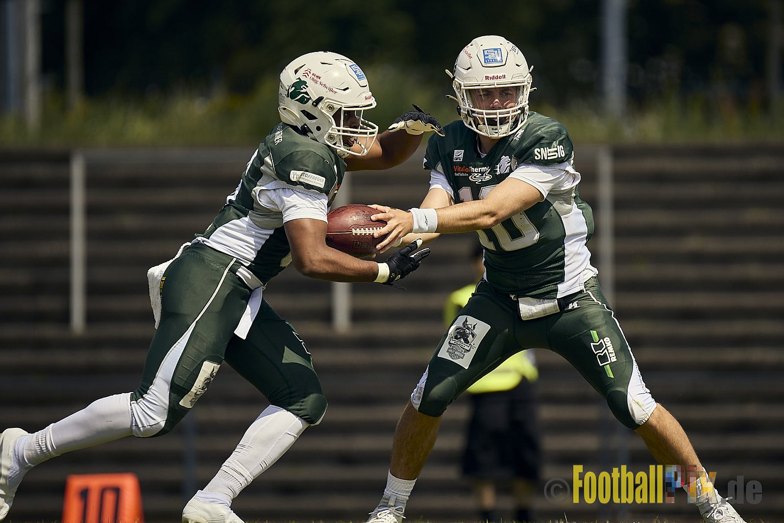 GFL2 Season 2024 Düsseldorf Panther vs. Bielefeld Bulldogs am 09.06.2024 im Bezirks Sportanlage Benrath, Nürnberger Straße, Benrath, Stadtbezirk 9, Dusseldorf, North Rhine – Westphalia, 40599, Germany. Punkte Endstand 30 : 0. - DPantherVsBielefeldBulldogs