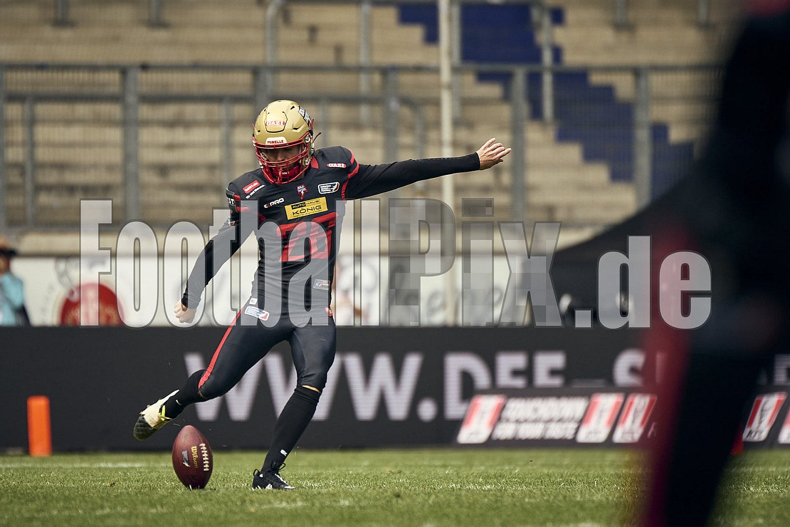 13.Spielwoche der European League of Football (ELF) Season 2024 Berlin Thunder at Rhein Fire am 18.08.2024 im Stadion . Spiel Endstand 14 : 47. Bildnummer: 2024-08-18_0343 - Elf BerlinThunderAtRheinFire