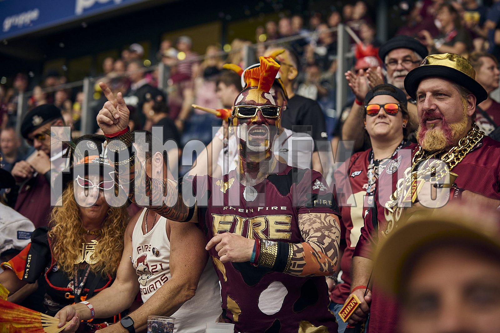 13.Spielwoche der European League of Football (ELF) Season 2024 Berlin Thunder at Rhein Fire am 18.08.2024 im Stadion . Spiel Endstand 14 : 47. Bildnummer: 2024-08-18_1135 - Elf BerlinThunderAtRheinFire