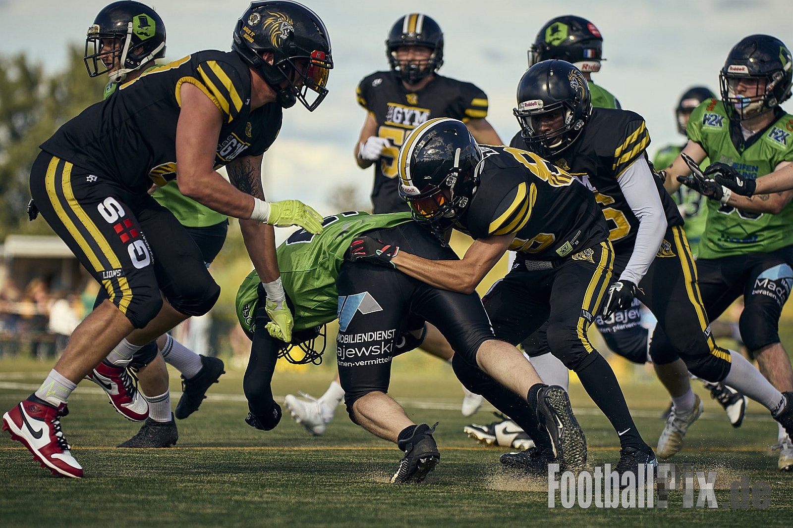 AFCV Landesliga NRW Season 2024 Euskirchen Lions vs. Herne Black Barons am 08.09.2024 im Stadion Sportanlage Stotzheim, Gertrudenhof, Stotzheim, 53879 Euskirchen, Punkte Endstand 51 : 0.
[Bildnummer: 2024-09-08_0668] - EuskirchenLionsVsHerneBlackBarons
