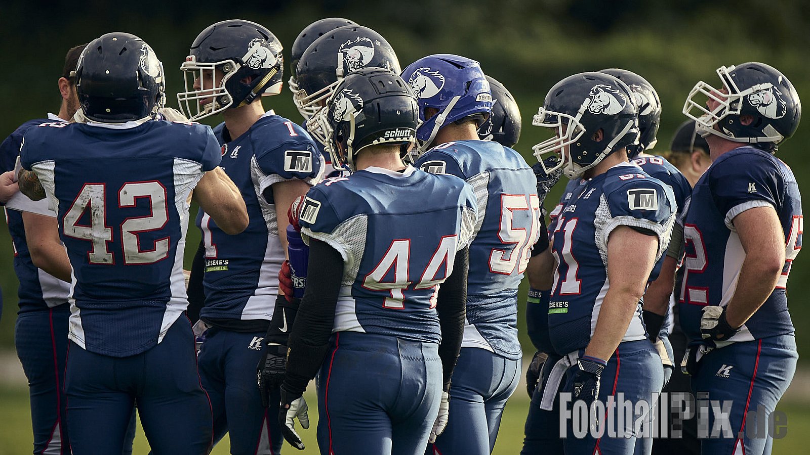 AFCV VL NRW | Gelsenkirchen Devils vs. Recklinghausen Chargers | 28.09.2024 | BV Horst Süd 1962 e.V., Am Hesterkamp, Horst, Gelsenkirchen-West, Gelsenkirchen, North Rhine-Westphalia, 45899, Germany | Punkte Endstand 21 : 35 | Bildnummer: 2024-09-28_0684 - GelsenkirchenDevilsVsRecklinghausenChargers