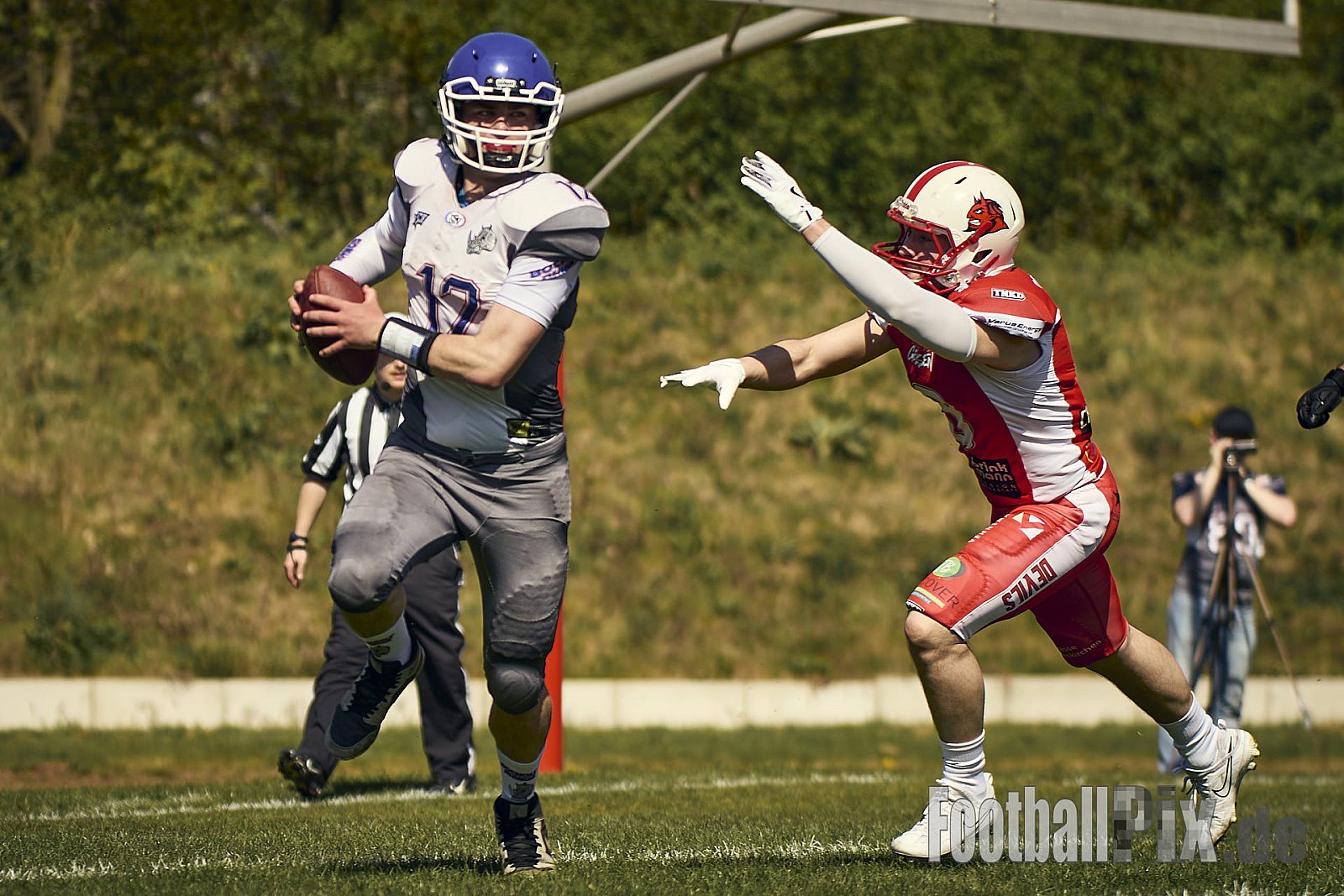 AFCV VL NRW | Charity Game Gelsenkirchen Devils vs. Bocholt Rhinos | 12.04.2025 |  | Punkte Endstand 35 : 07 | Bildnummer: 2025-04-12_0170 - GelsenkirchenDevilsVsBocholtRhinos