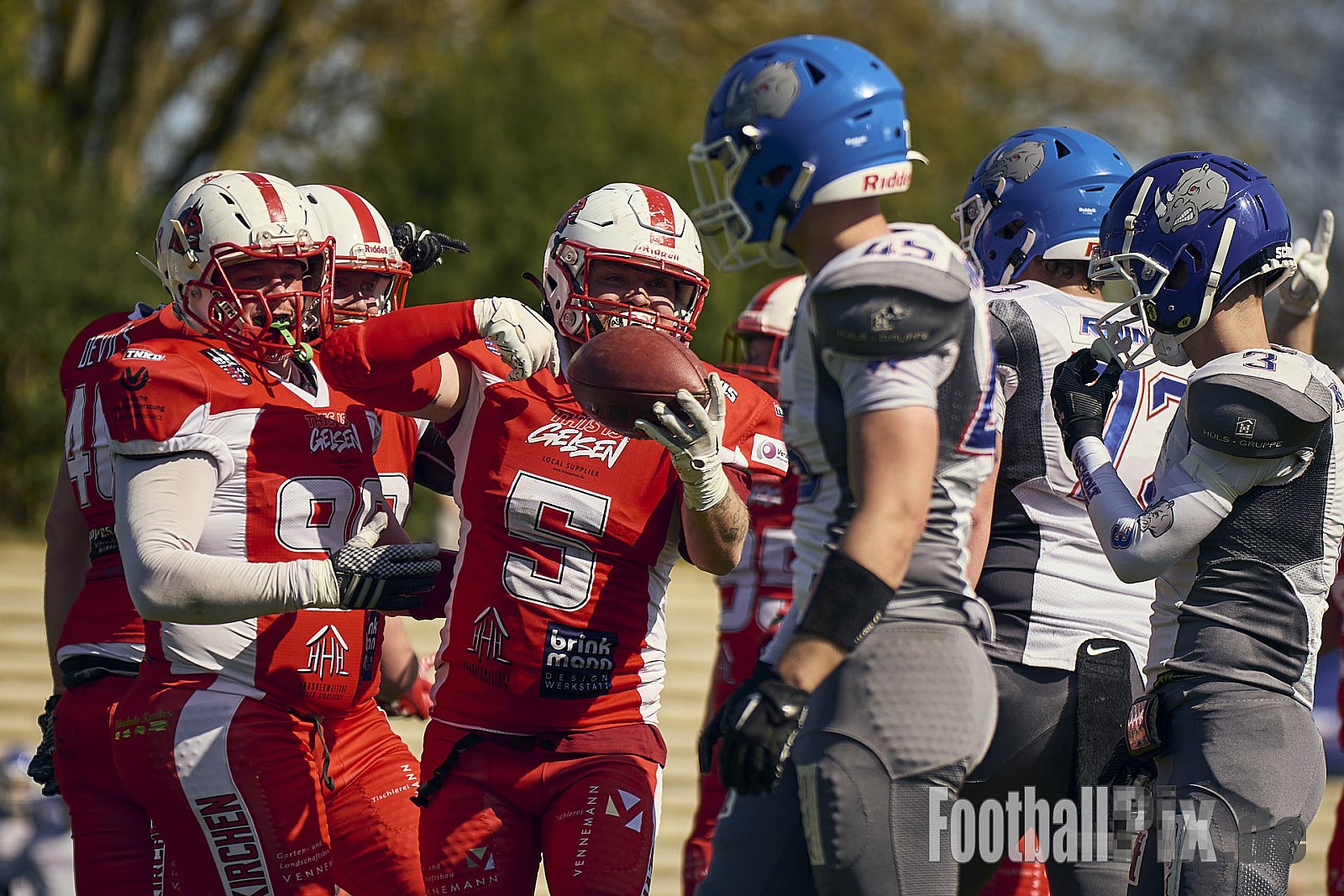 AFCV VL NRW | Charity Game Gelsenkirchen Devils vs. Bocholt Rhinos | 12.04.2025 |  | Punkte Endstand 35 : 07 | Bildnummer: 2025-04-12_0327 - GelsenkirchenDevilsVsBocholtRhinos