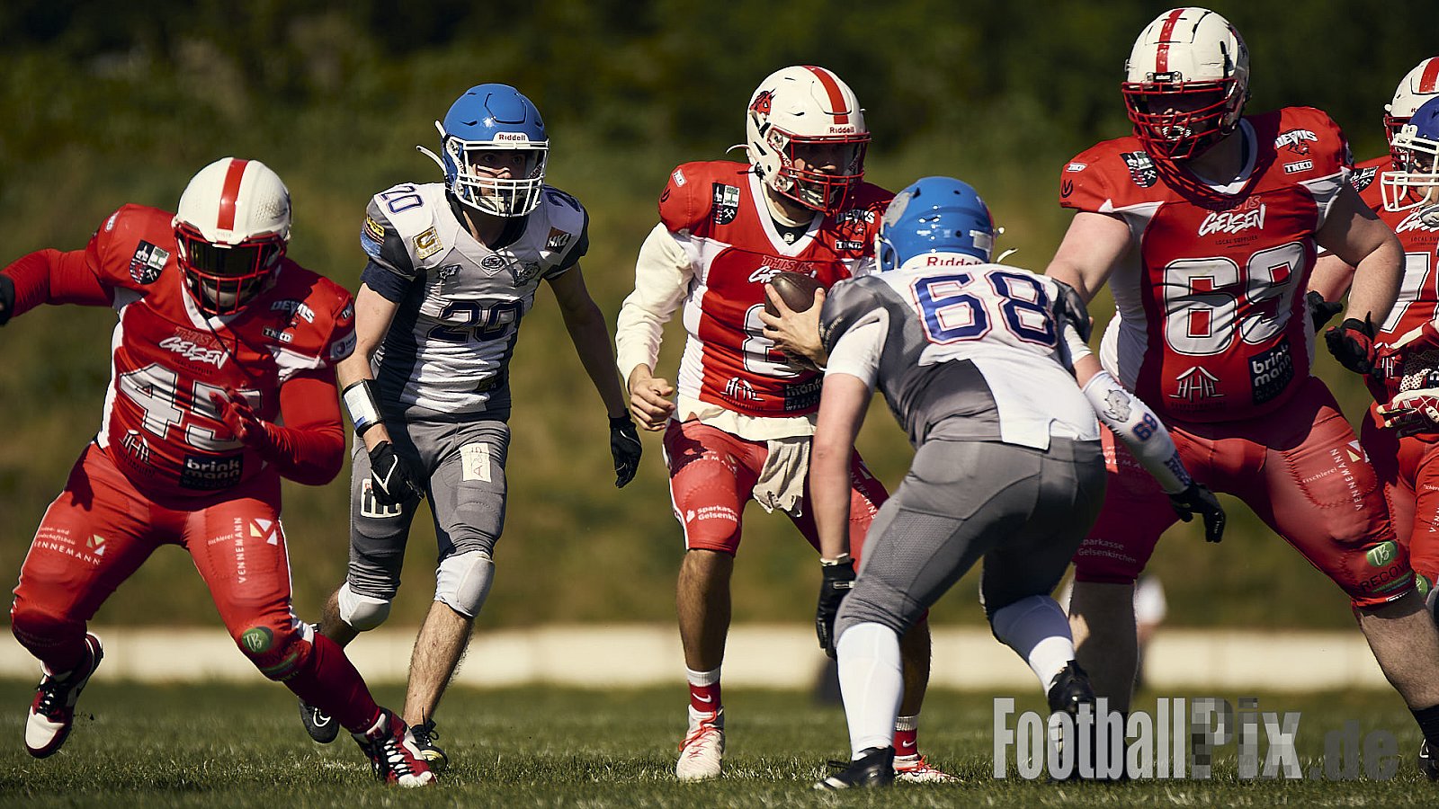 AFCV VL NRW | Charity Game Gelsenkirchen Devils vs. Bocholt Rhinos | 12.04.2025 |  | Punkte Endstand 35 : 07 | Bildnummer: 2025-04-12_0387 - GelsenkirchenDevilsVsBocholtRhinos