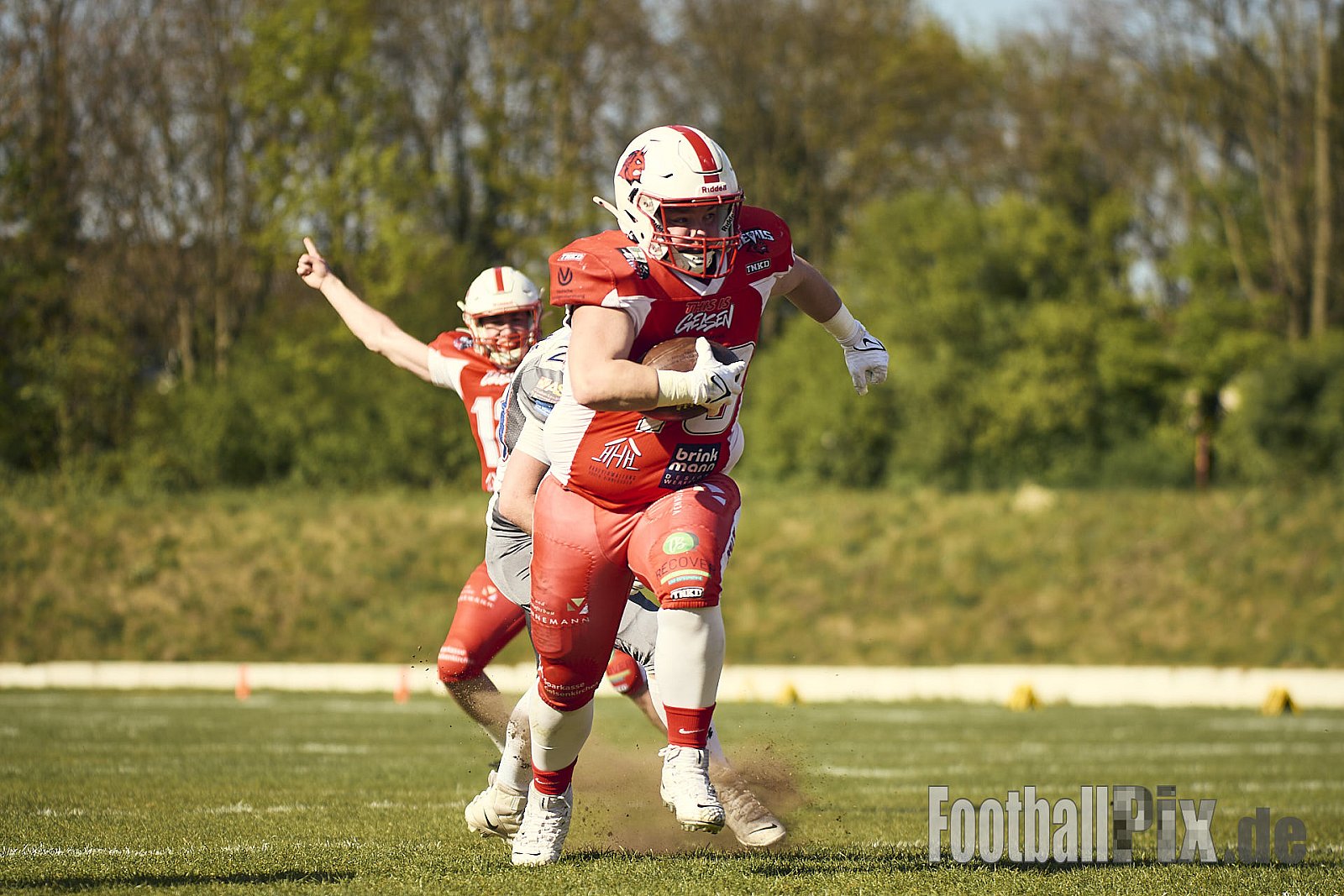 AFCV VL NRW | Charity Game Gelsenkirchen Devils vs. Bocholt Rhinos | 12.04.2025 |  | Punkte Endstand 35 : 07 | Bildnummer: 2025-04-12_0599 - GelsenkirchenDevilsVsBocholtRhinos