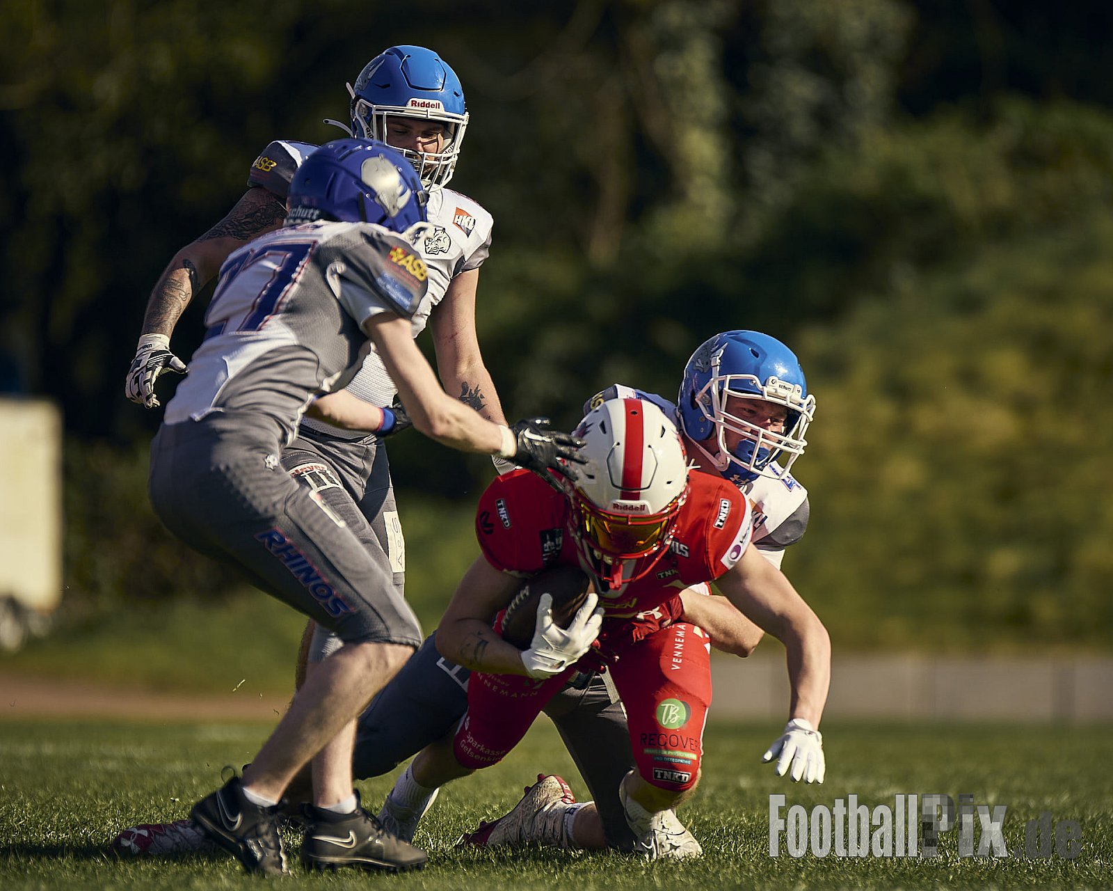 AFCV VL NRW | Charity Game Gelsenkirchen Devils vs. Bocholt Rhinos | 12.04.2025 |  | Punkte Endstand 35 : 07 | Bildnummer: 2025-04-12_0659 - GelsenkirchenDevilsVsBocholtRhinos