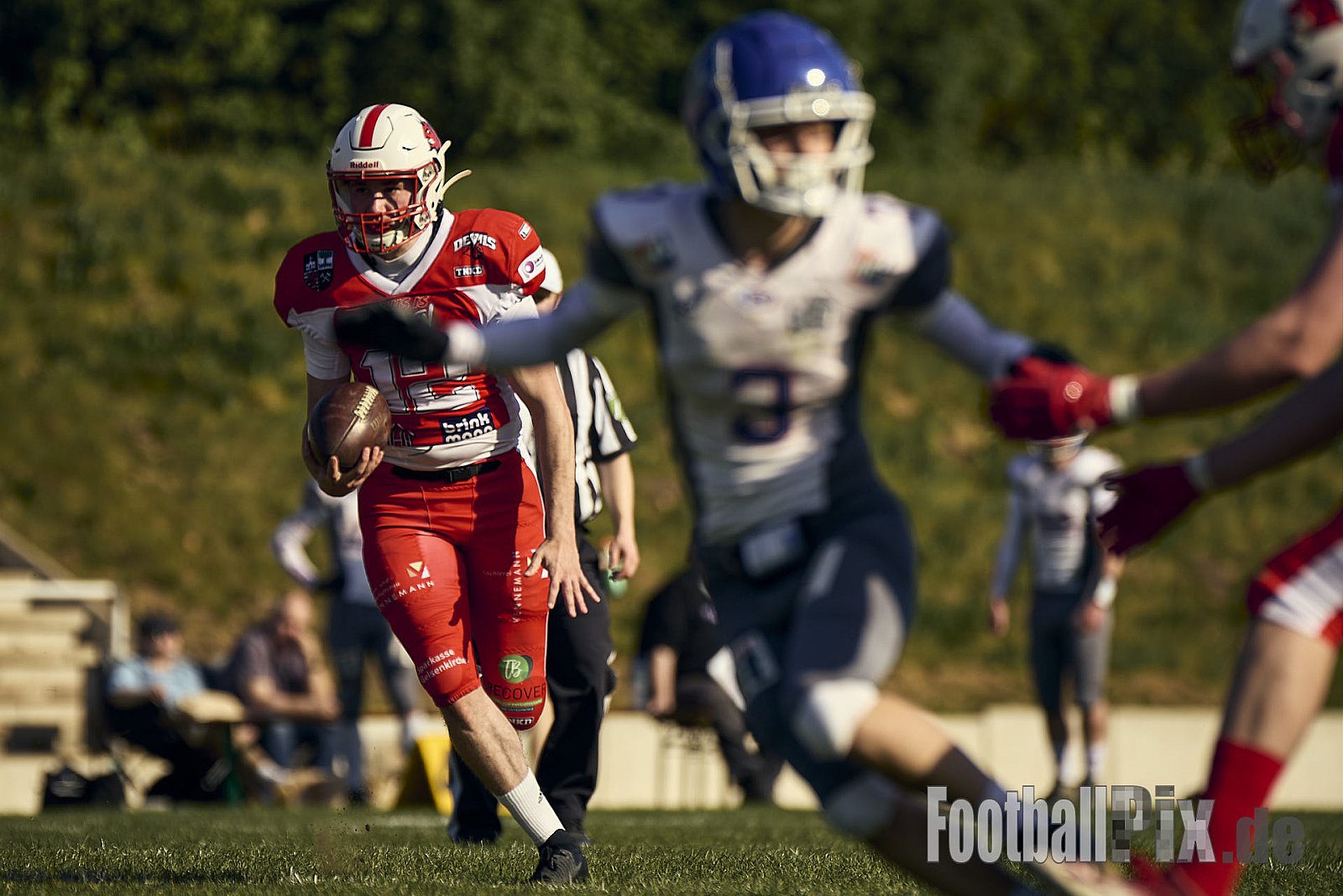 AFCV VL NRW | Charity Game Gelsenkirchen Devils vs. Bocholt Rhinos | 12.04.2025 |  | Punkte Endstand 35 : 07 | Bildnummer: 2025-04-12_0701 - GelsenkirchenDevilsVsBocholtRhinos