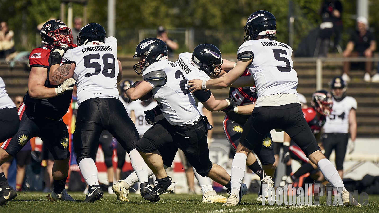 GFL | Merkur Bowl Düsseldorf Panther vs. Langenfeld Longhorns | 26.04.2025 |  | Punkte Endstand 34 : 06 | Bildnummer: 2025-04-26_0123 - MerkurBowlDPantherVsLagenfeldLonghorns