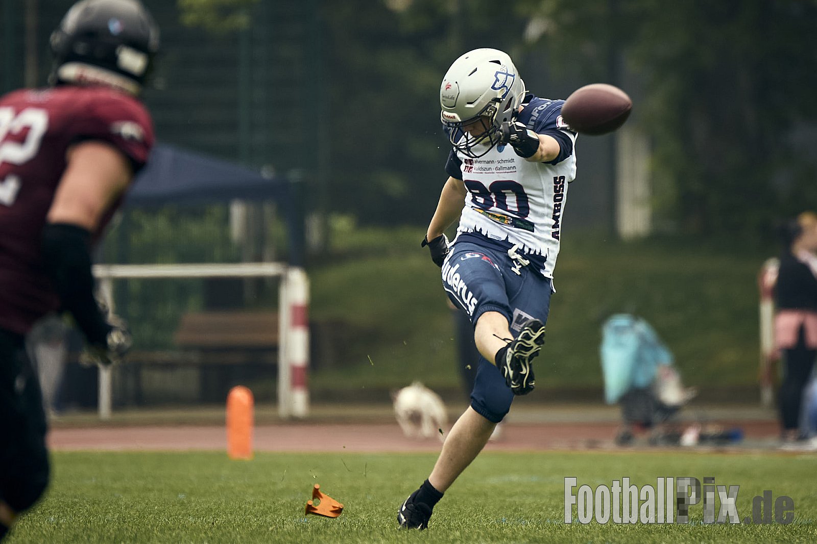 AFCV OL NRW | Remscheid Amboss vs. Wuppertal Greyhounds | 03.05.2025 | Stadion Reinshagen, Remscheid | Punkte Endstand 14 : 07 | Bildnummer: 2025-05-03_0249 - RemscheidAmbossVsWuppertalGreyhounds