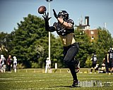 GFL 2 | Langenfeld Longhorns vs. Hamburg Pioneers | 10.05.2025 | Jahnstadion, Langenfeld | Punkte Endstand 35 : 10 | Bildnummer: 2025-05-10_0131 - LangenfeldLonghornsVsHamburgPioneers