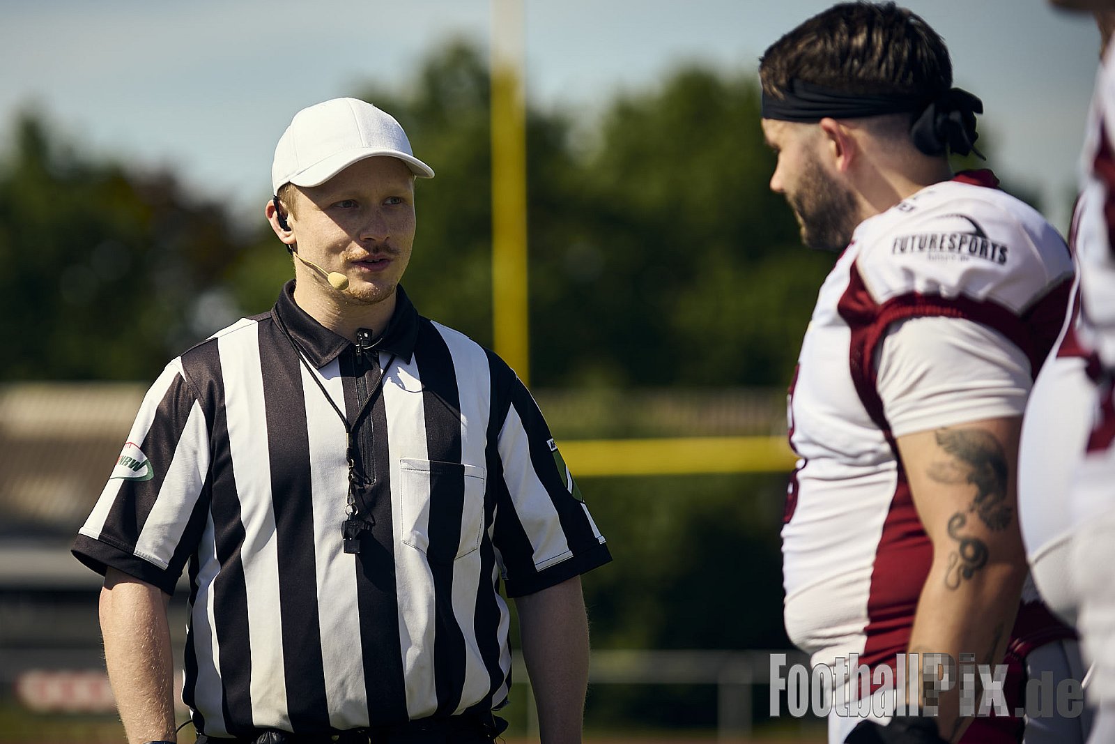 GFL 2 | Langenfeld Longhorns vs. Hamburg Pioneers | 10.05.2025 | Jahnstadion, Langenfeld | Punkte Endstand 35 : 10 | Bildnummer: 2025-05-10_0337 - LangenfeldLonghornsVsHamburgPioneers