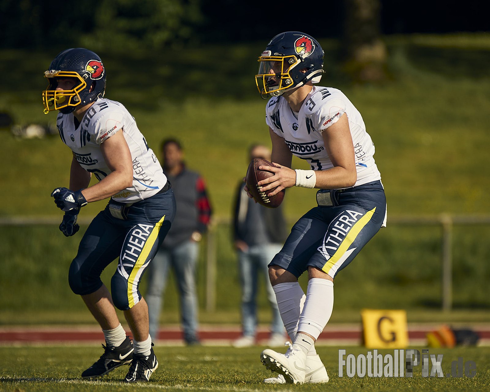 AFCV RL NRW | Troisdorf Jets vs. Essen Assindia Cardinals | 17.05.2025 | Aggerstadion, 53840 Troisdorf | Punkte Endstand 19 : 14 | Bildnummer: 2025-05-17_0078 - TroisdorfJetsVsEssenAssindiaCardinals