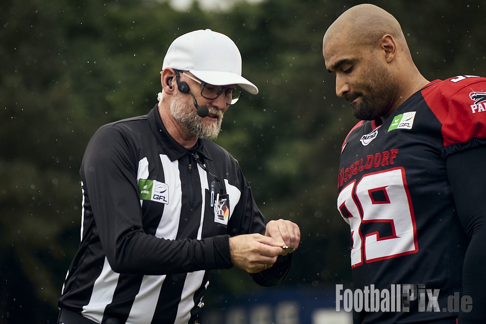 GFL | Düsseldorf Panther vs. Kiel Baltic Hurricanes | 24.05.2025 | Stadion VfL Benrath , 40597 Düsseldorf | Punkte Endstand 14 : 30 | Bildnummer: 2025-05-24_0091 - DPantherVsKielBalticHurricanes