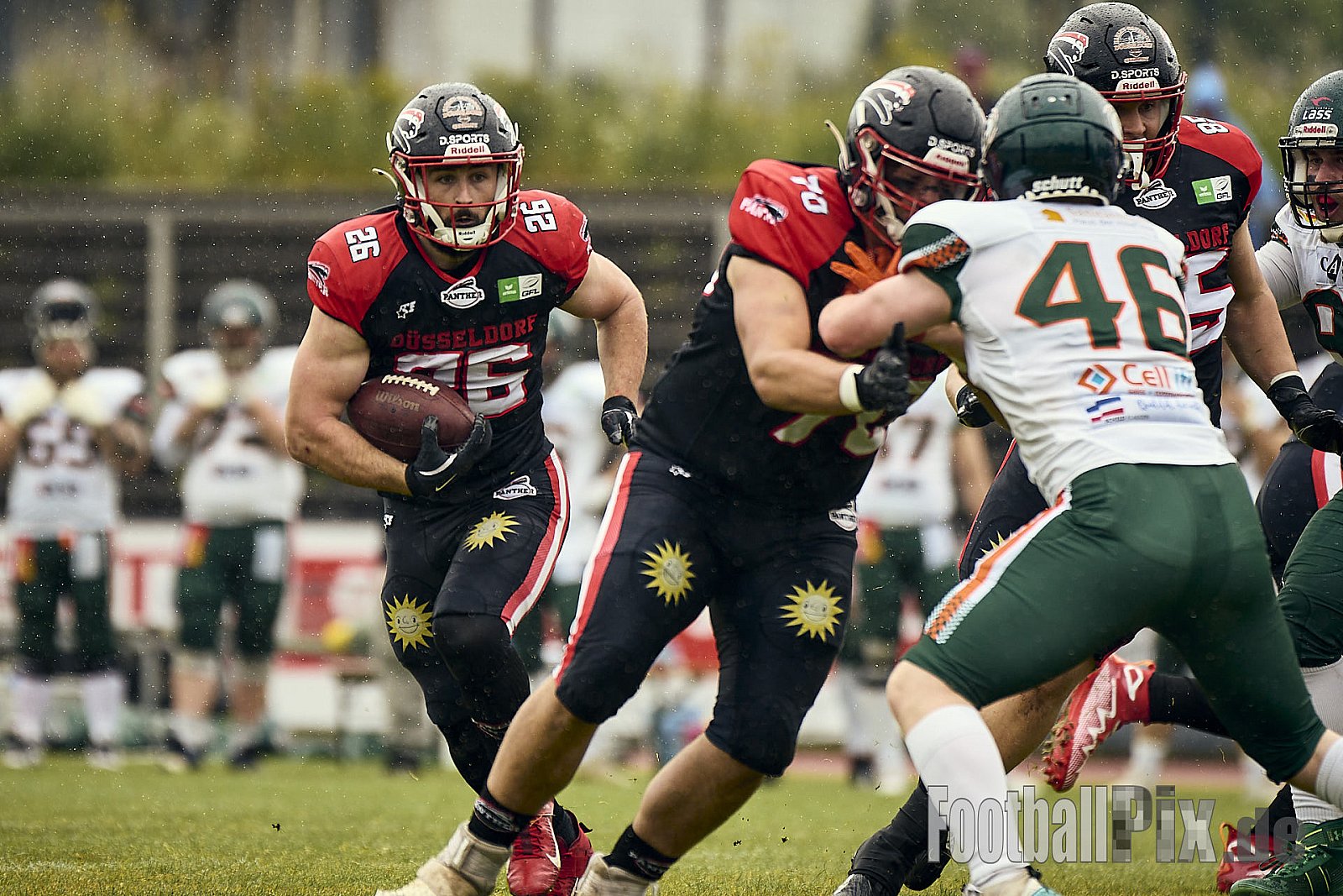 GFL | Düsseldorf Panther vs. Kiel Baltic Hurricanes | 24.05.2025 | Stadion VfL Benrath , 40597 Düsseldorf | Punkte Endstand 14 : 30 | Bildnummer: 2025-05-24_0176 - DPantherVsKielBalticHurricanes