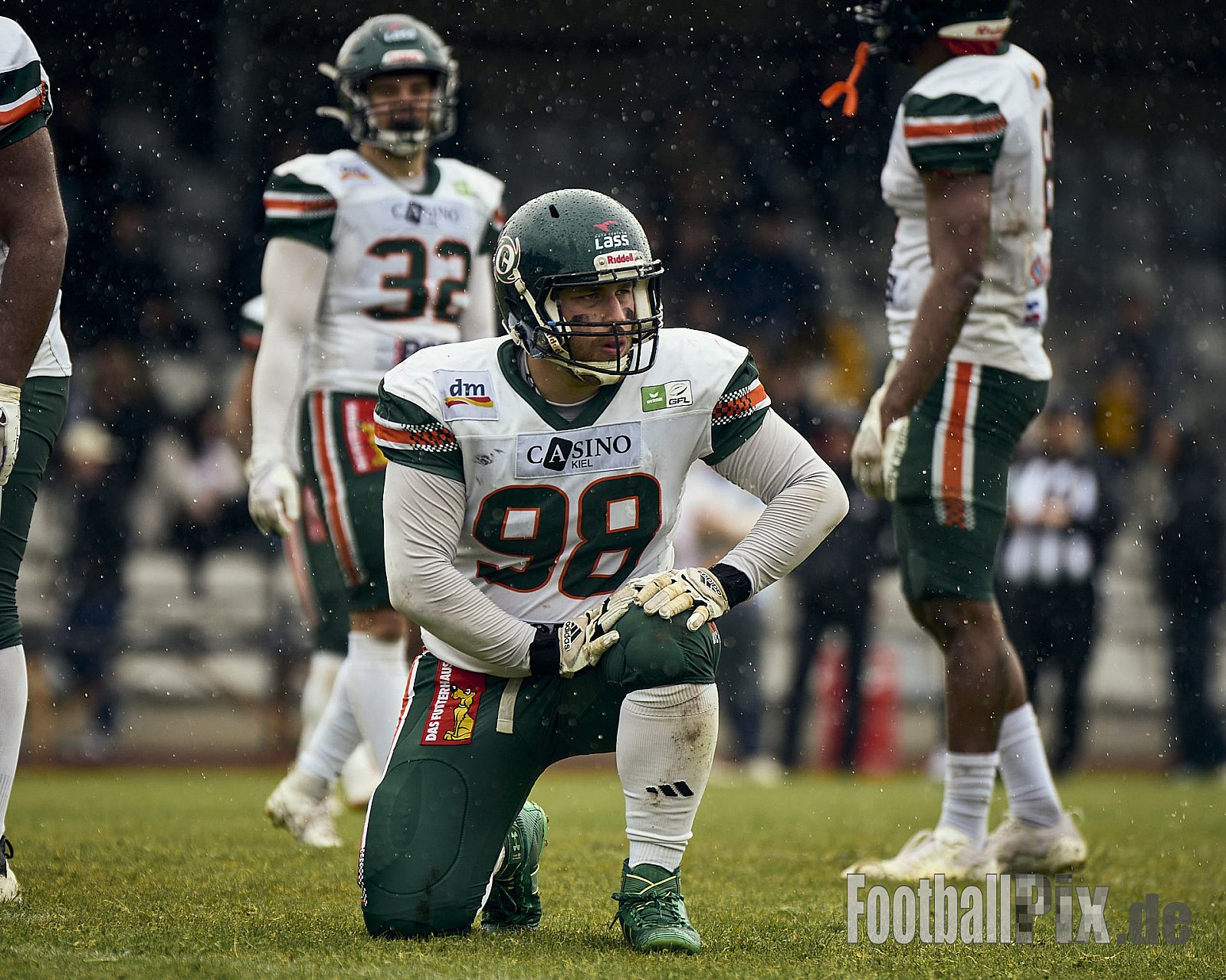 GFL | Düsseldorf Panther vs. Kiel Baltic Hurricanes | 24.05.2025 | Stadion VfL Benrath , 40597 Düsseldorf | Punkte Endstand 14 : 30 | Bildnummer: 2025-05-24_0413 - DPantherVsKielBalticHurricanes