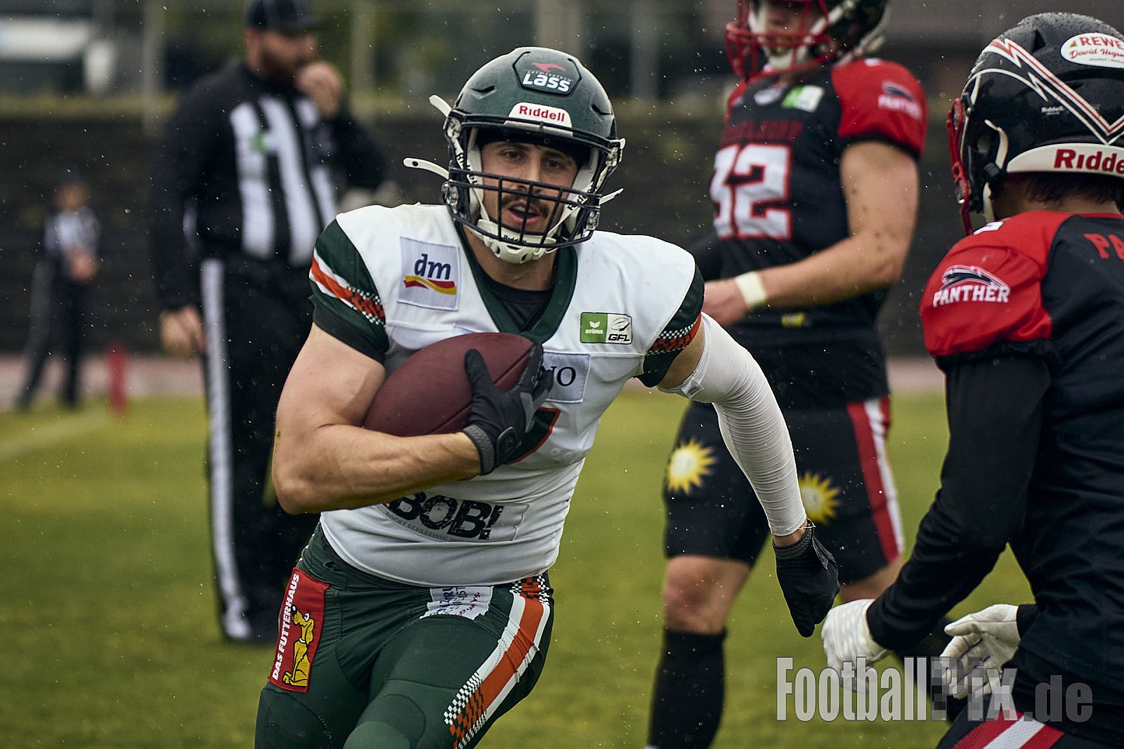 GFL | Düsseldorf Panther vs. Kiel Baltic Hurricanes | 24.05.2025 | Stadion VfL Benrath , 40597 Düsseldorf | Punkte Endstand 14 : 30 | Bildnummer: 2025-05-24_0624 - DPantherVsKielBalticHurricanes